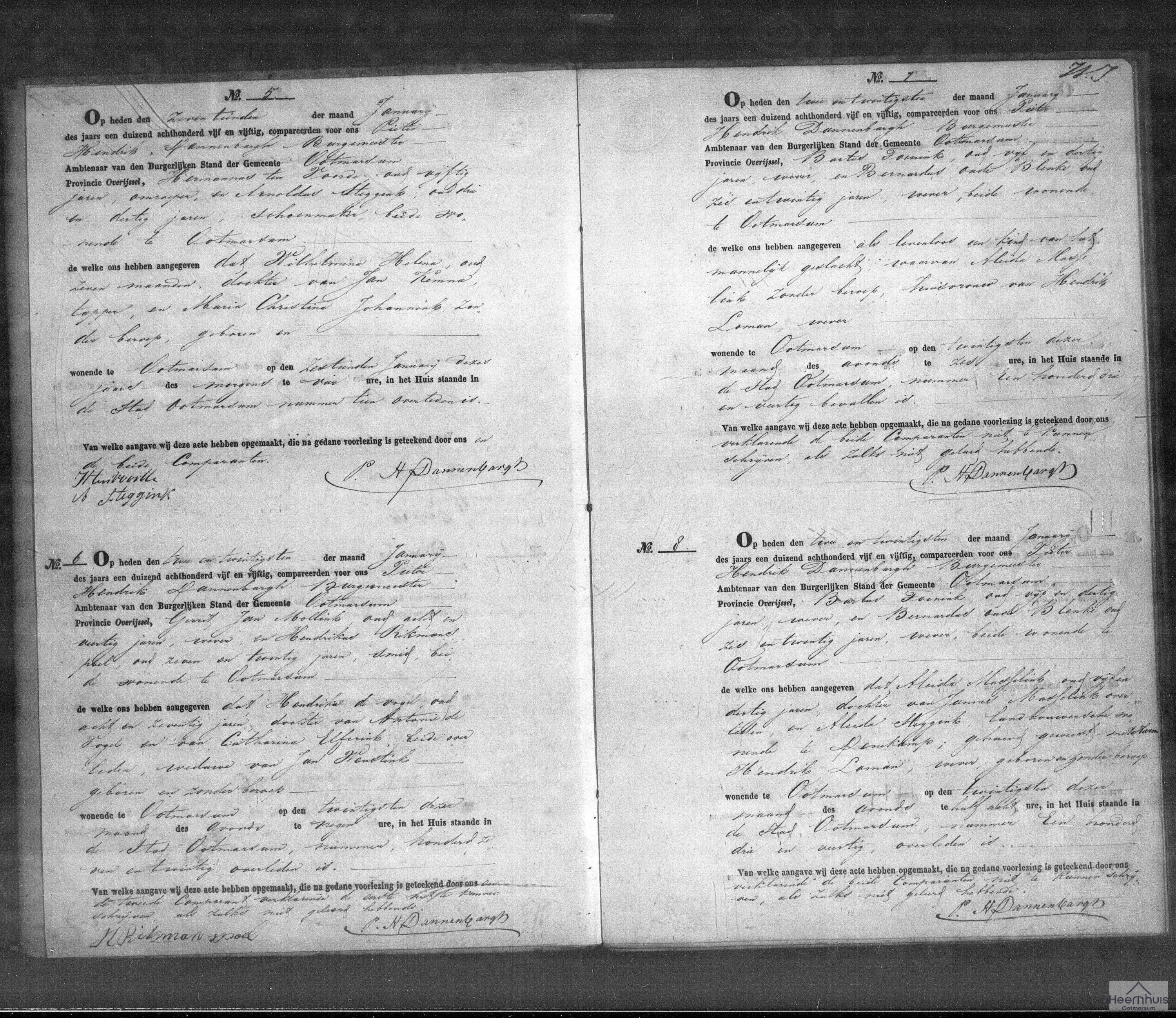 Overlijdensakte van Aleida Masselink Overlijdensakte van Aleida Masselink