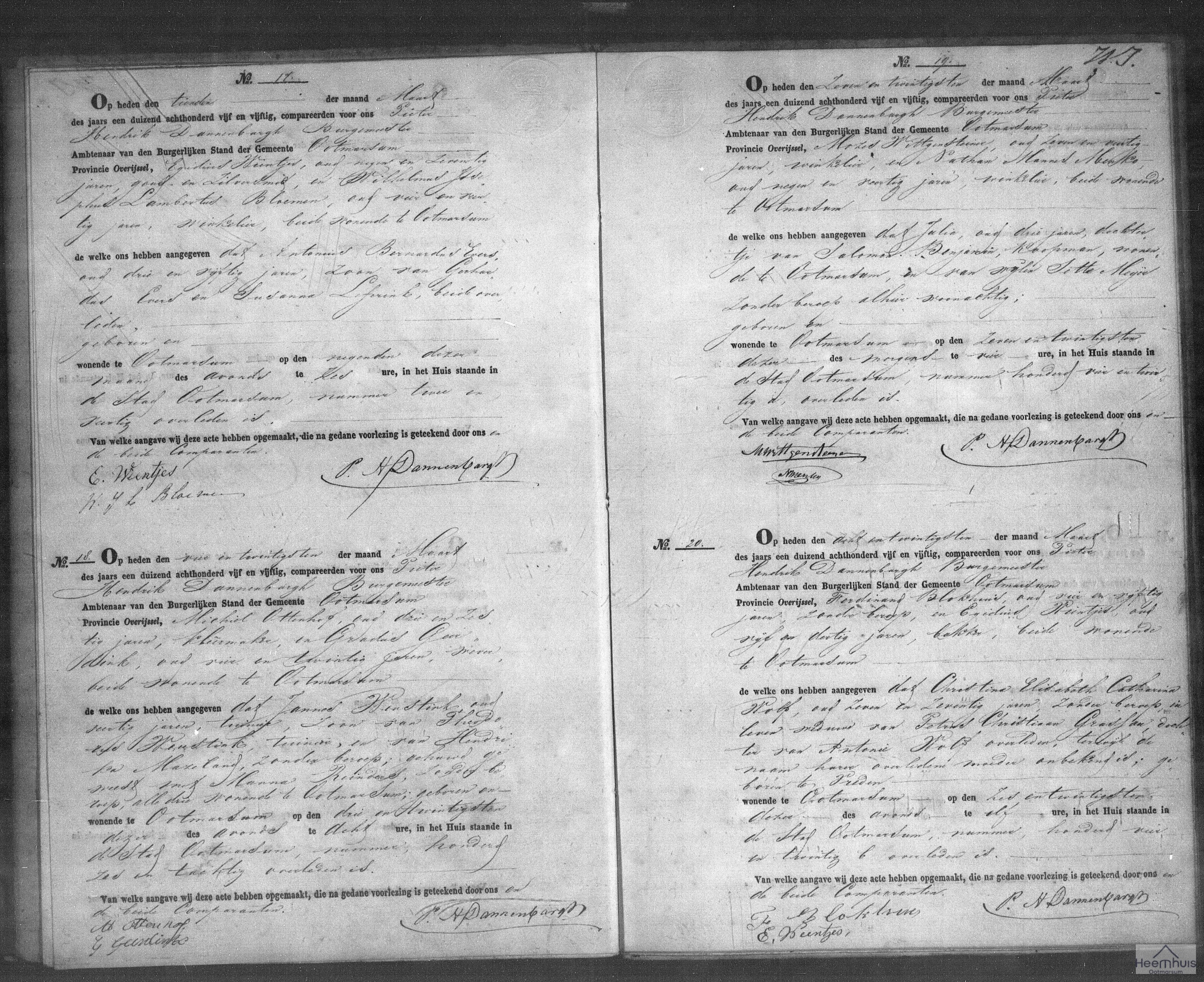 Overlijdensakte van Christina Elisabeth Catharina Wolf Overlijdensakte van Christina Elisabeth Catharina Wolf