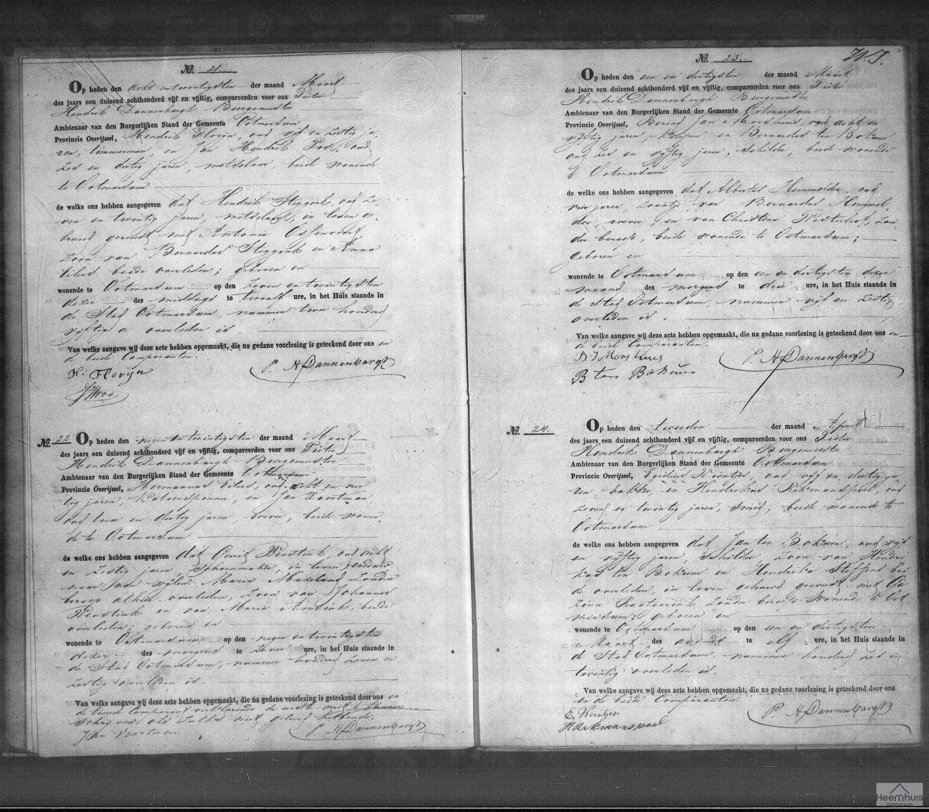 Overlijdensakte van Albertus Hemmelder Overlijdensakte van Albertus Hemmelder