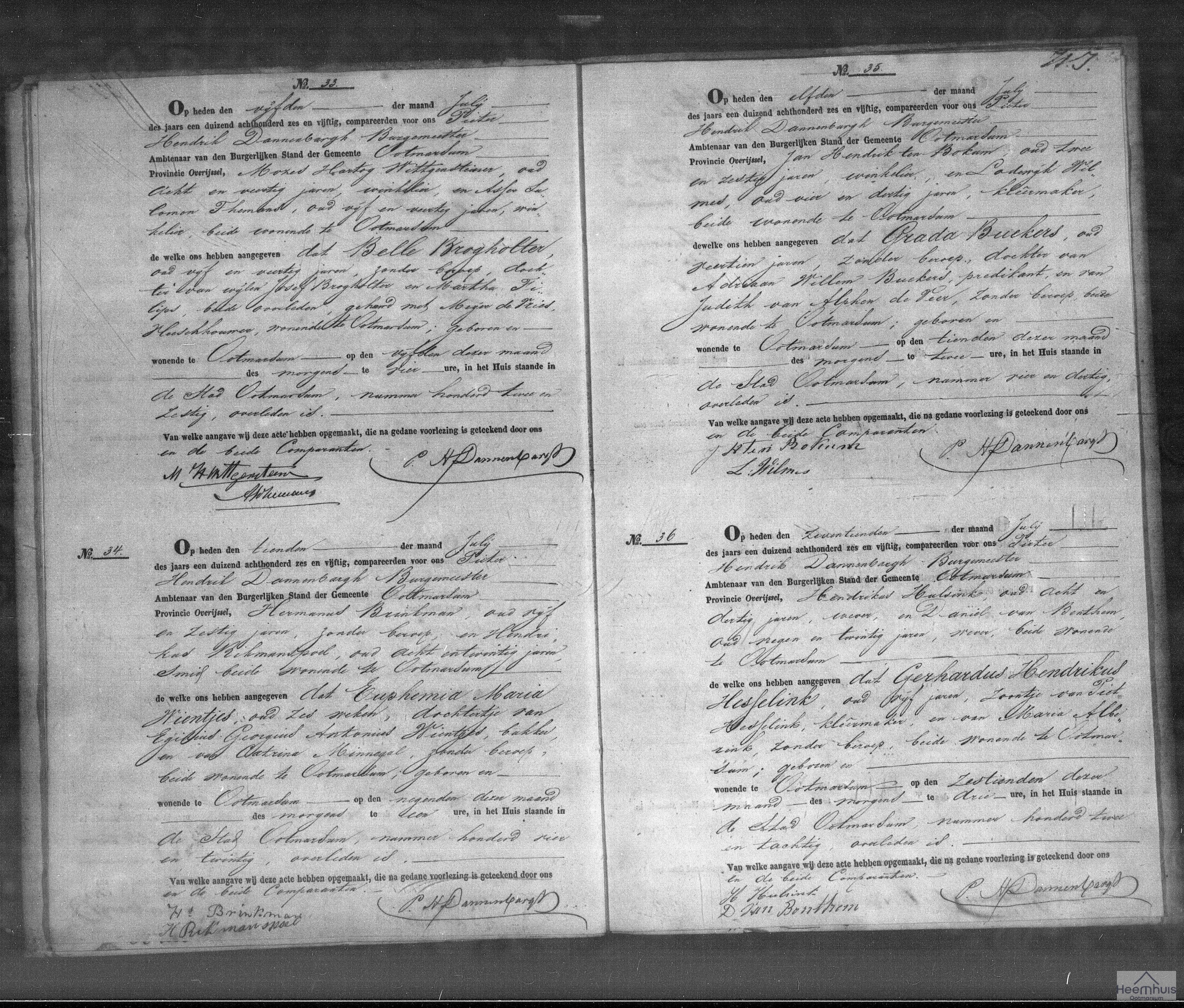 Overlijdensakte van Grada Buekers Overlijdensakte van Grada Buekers