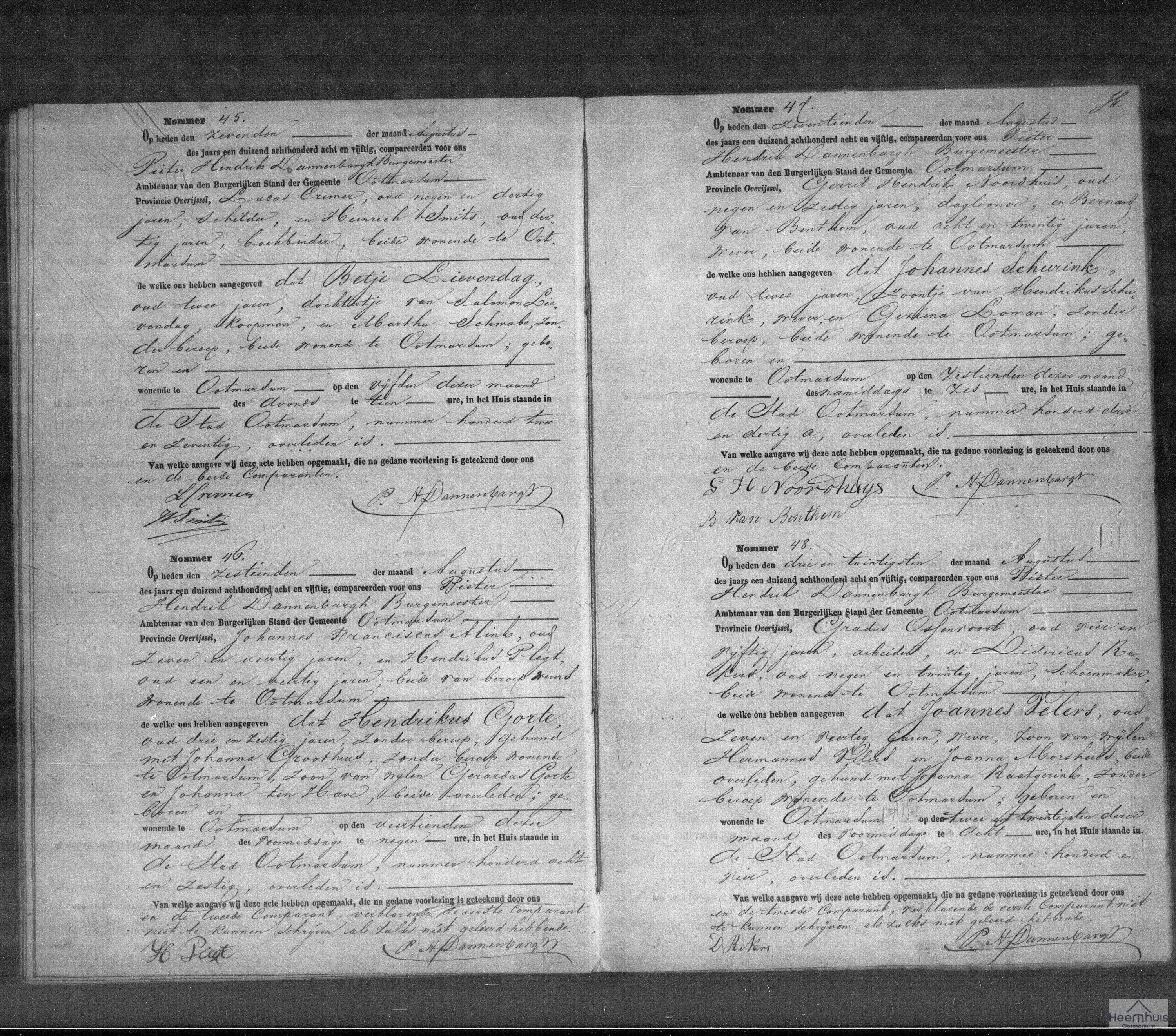 Overlijdensakte van Joannes Velers Overlijdensakte van Joannes Velers