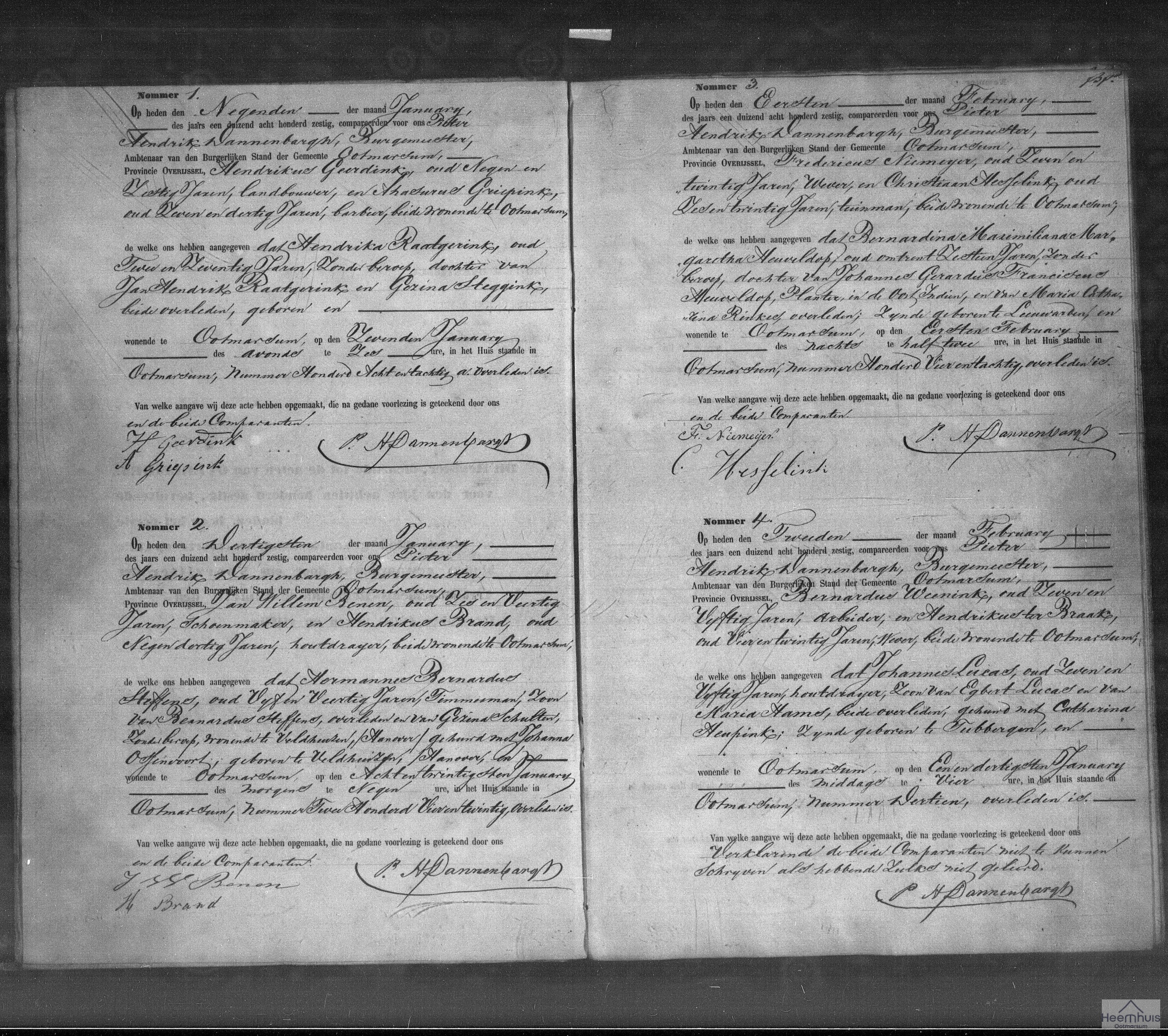 Overlijdensakte van Johannes Lucas Overlijdensakte van Johannes Lucas