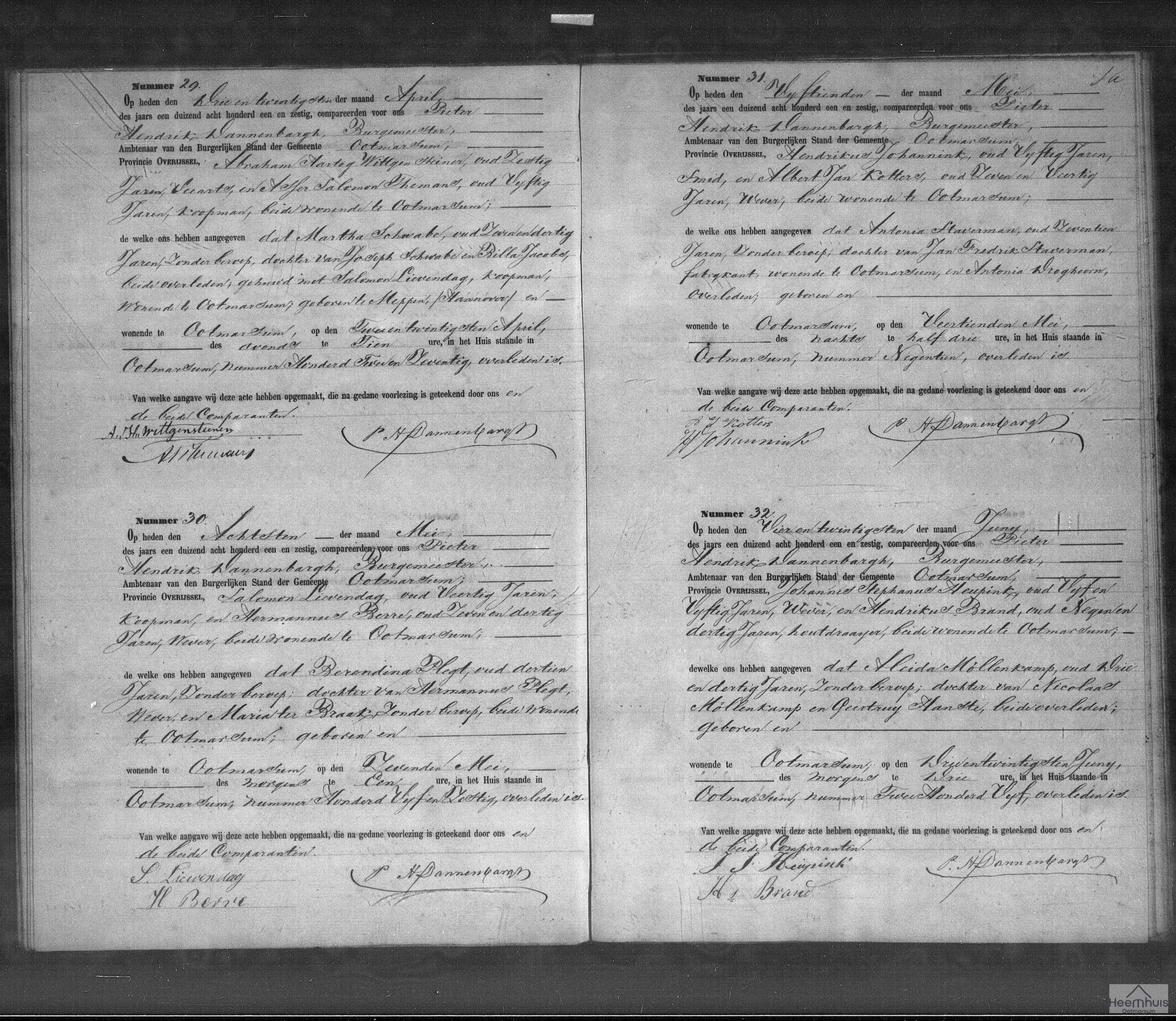 Overlijdensakte van Aleida Möllenkamp