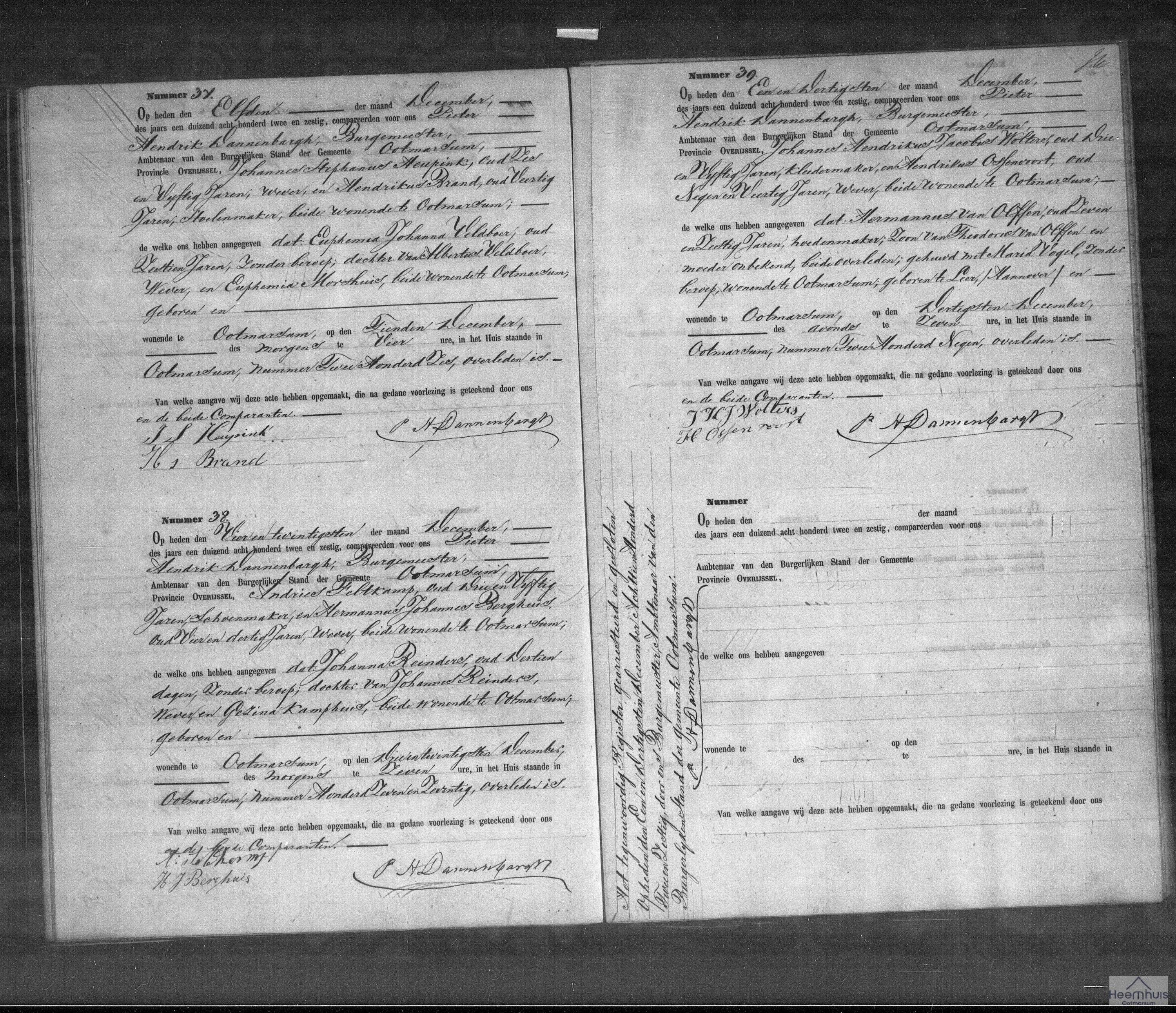 Overlijdensakte van Euphemia Johanna Veldboer Overlijdensakte van Euphemia Johanna Veldboer