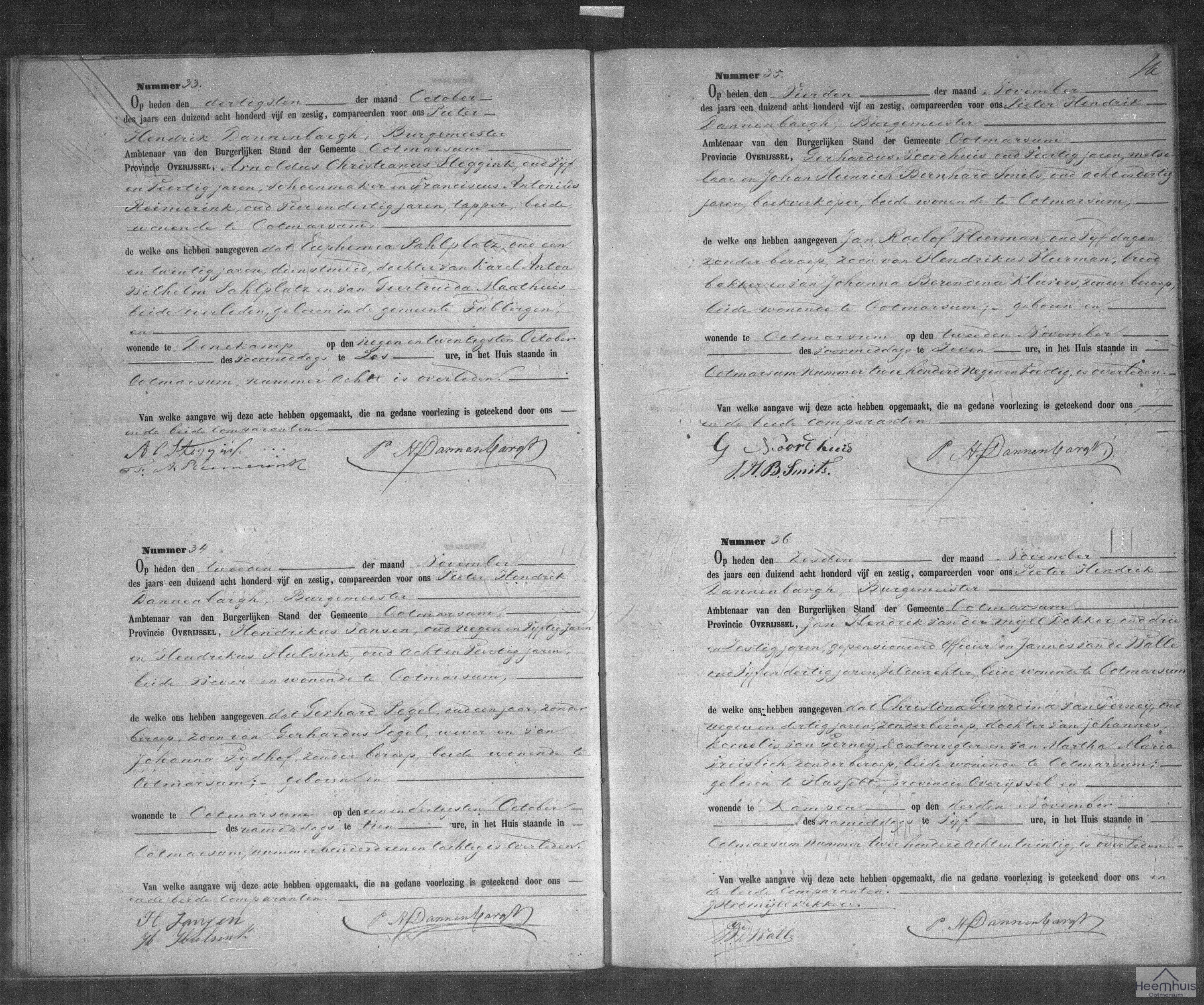 Overlijdensakte van Euphemia Pahlplatz