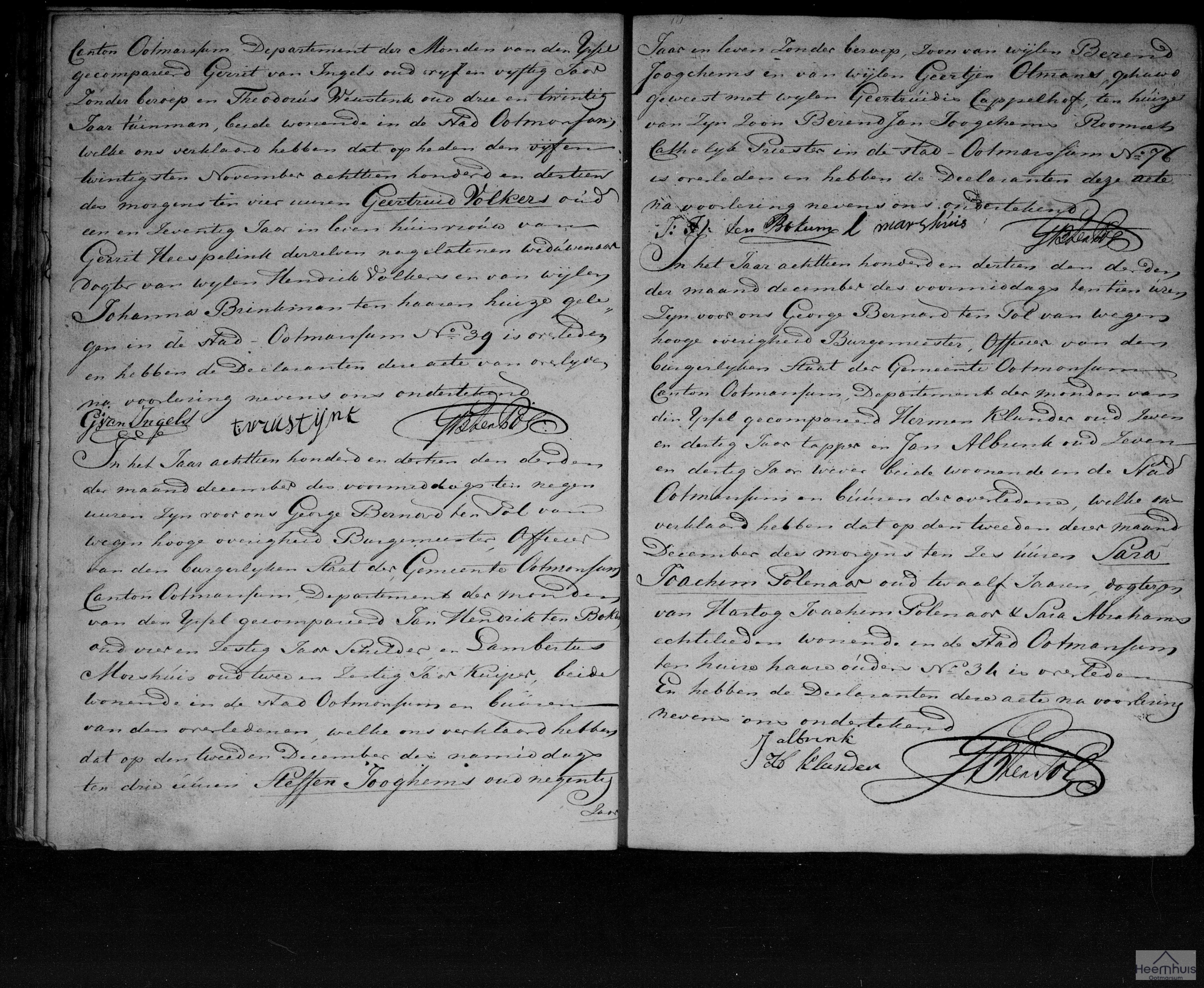 Overlijdensakte van Sara Joachim Polenaar