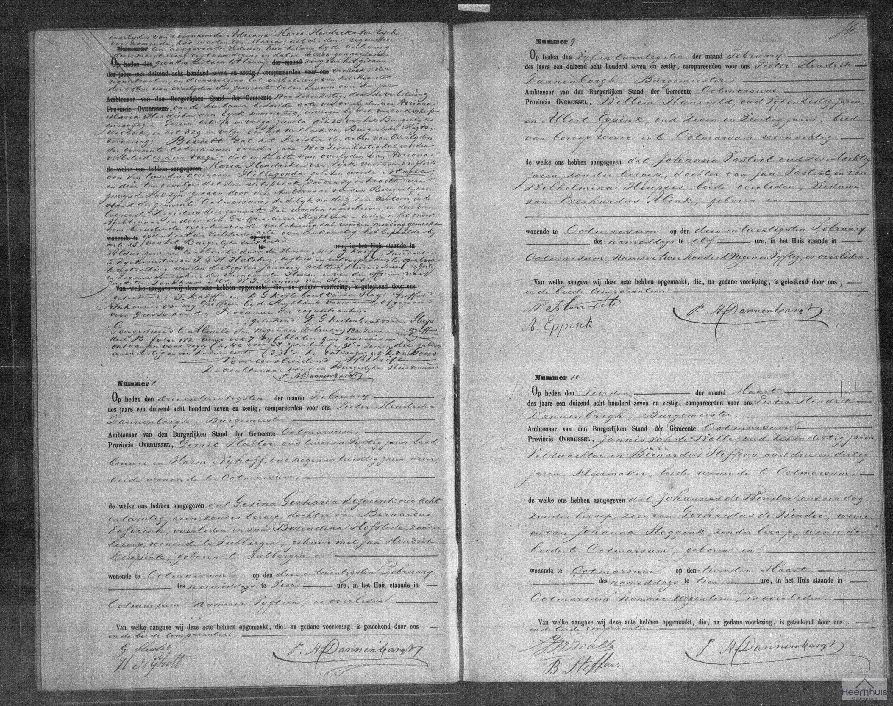 Overlijdensakte van Gesina Gerharda Leferink