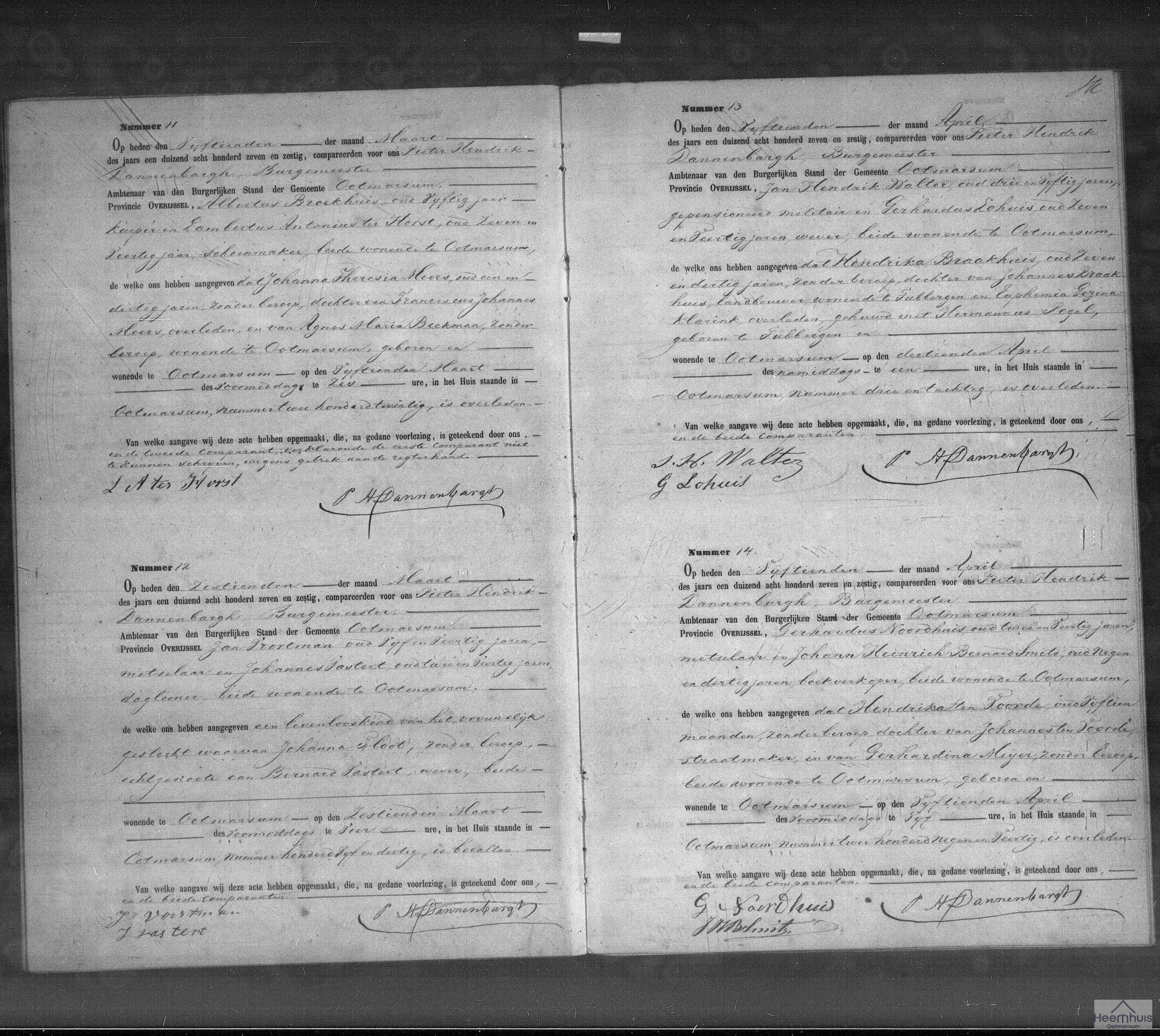 Overlijdensakte van Johanna Theresia Meers