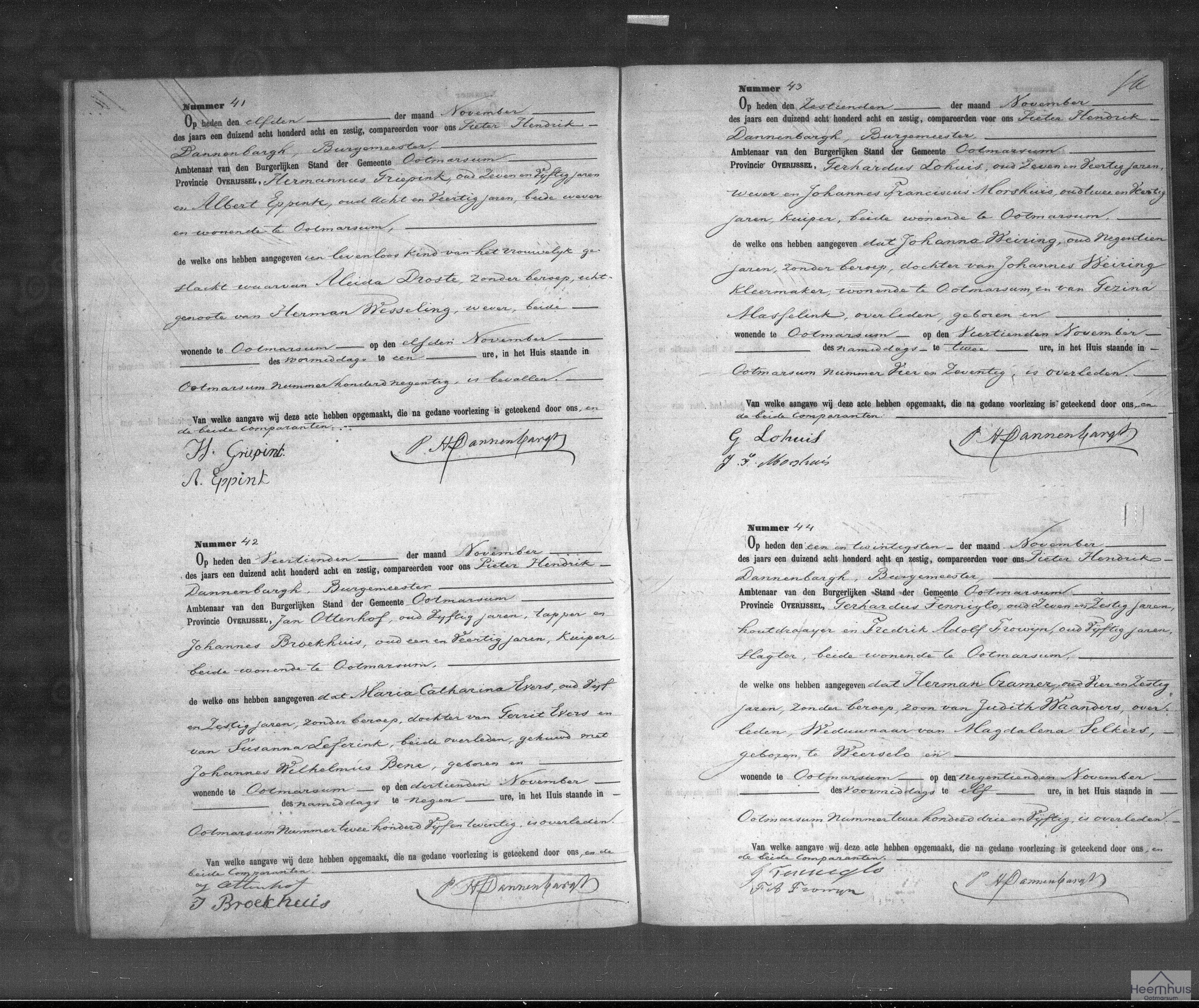 Overlijdensakte van Johanna Weiring Overlijdensakte van Johanna Weiring