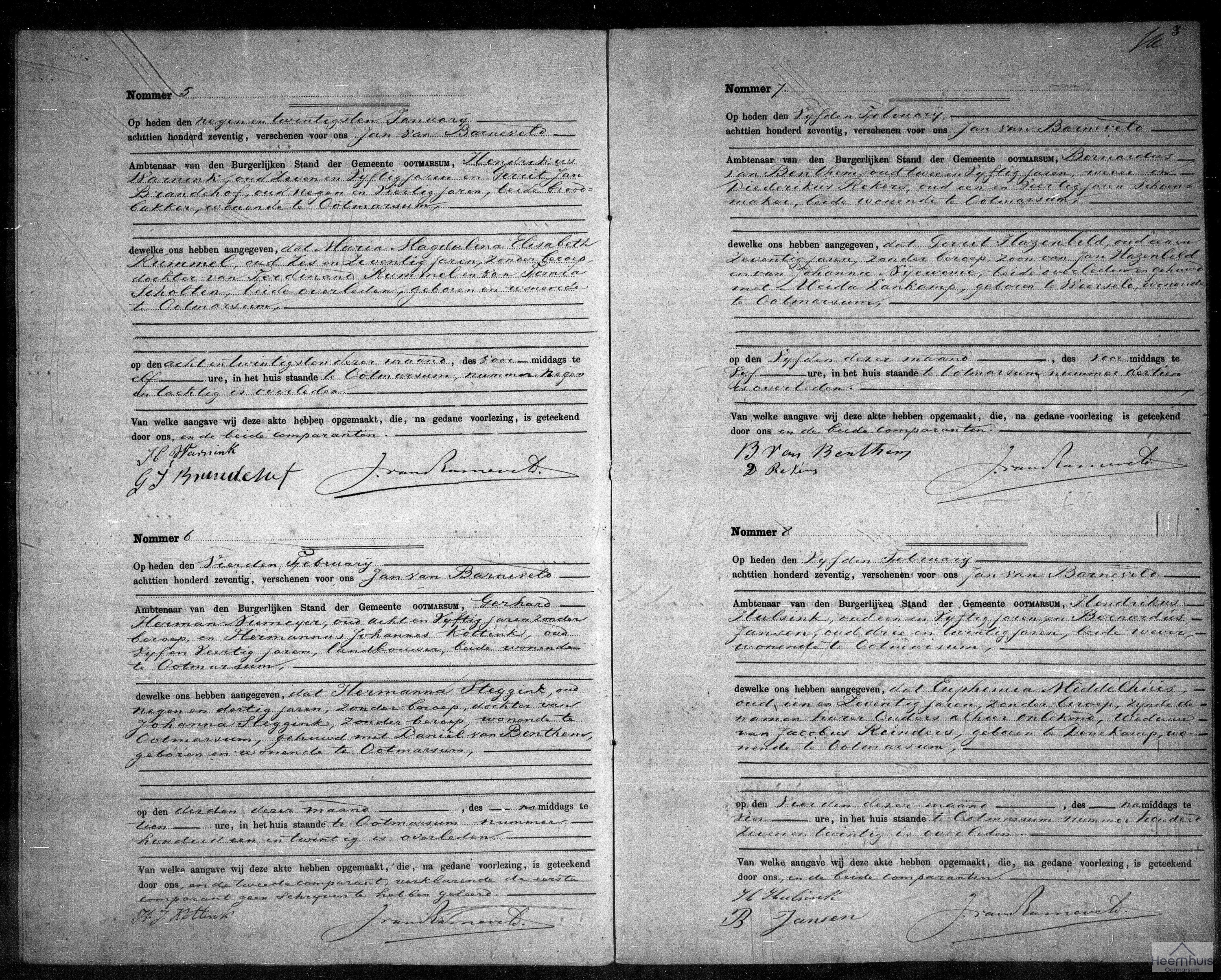 Overlijdensakte van Maria Magdalena Elisabeth Rummel