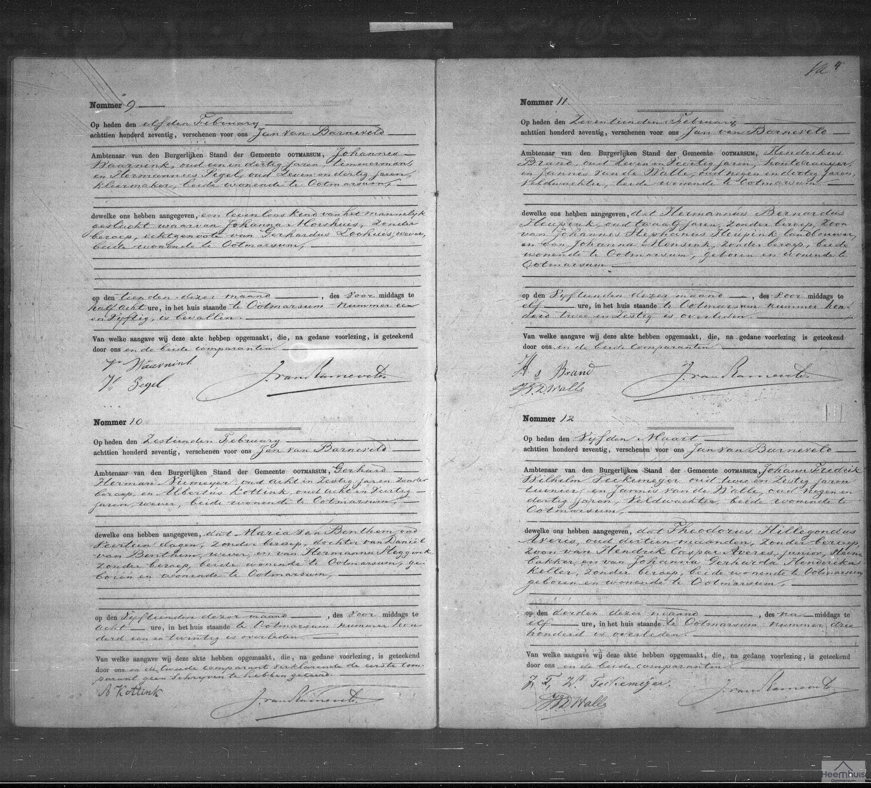 Overlijdensakte van Theodorus Hillegondus Averes Overlijdensakte van Theodorus Hillegondus Averes