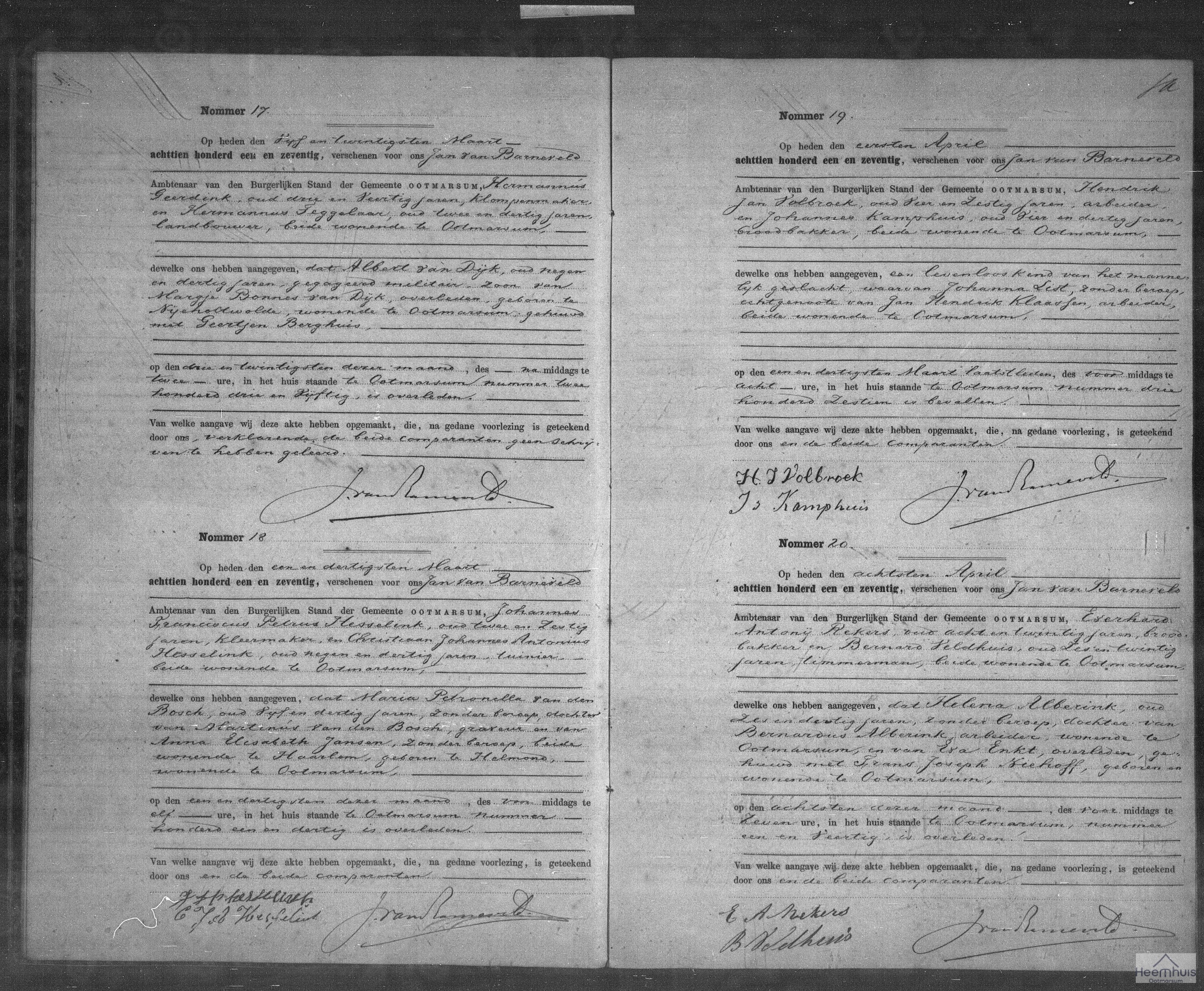Overlijdensakte van Maria Petronella van den Bosch Overlijdensakte van Maria Petronella van den Bosch