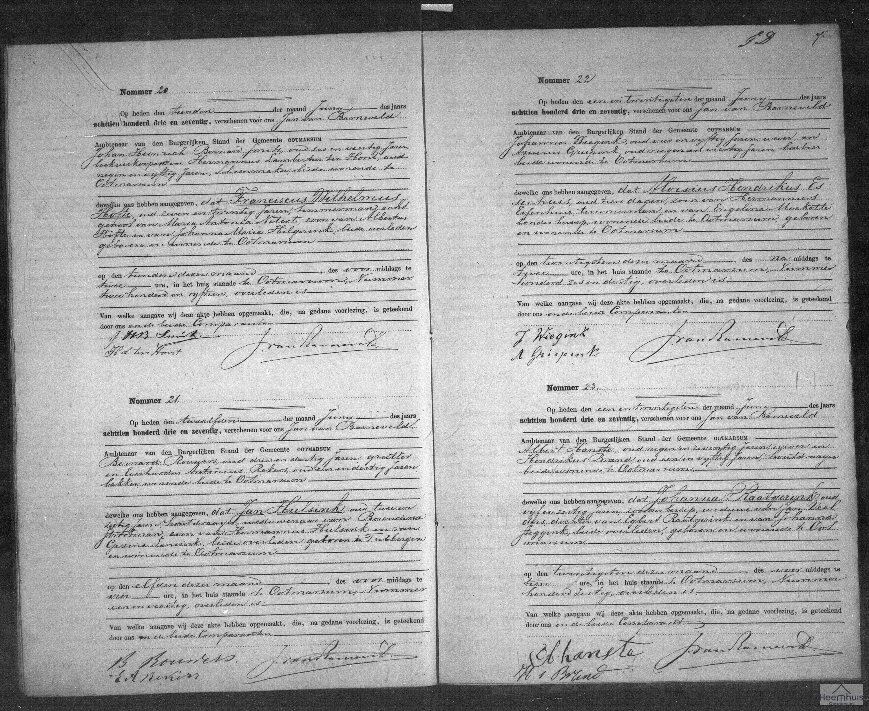 Overlijdensakte van Aloisius Hendrikus Essenhuis Overlijdensakte van Aloisius Hendrikus Essenhuis