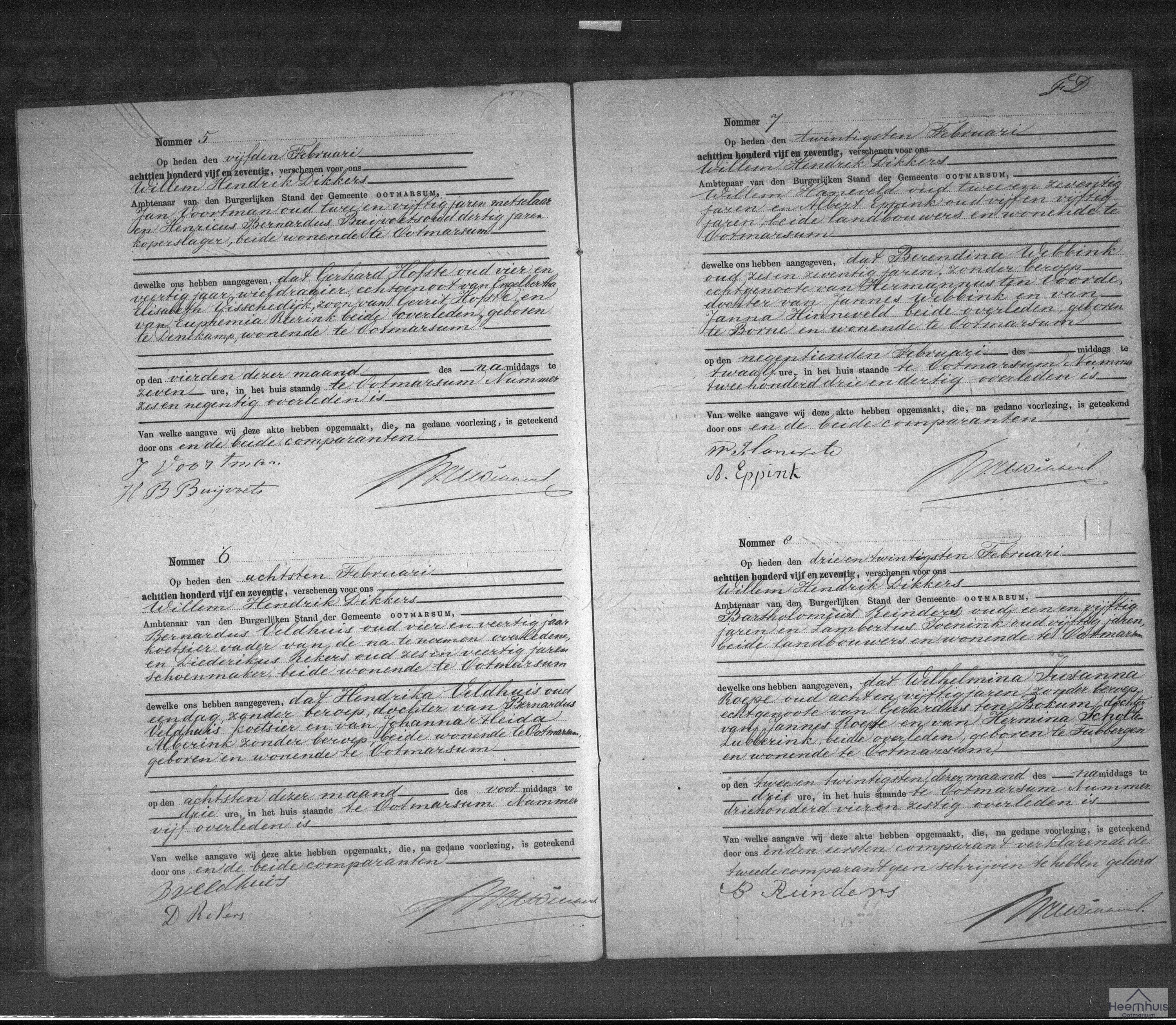 Overlijdensakte van Wilhelmina Susanna Roepe