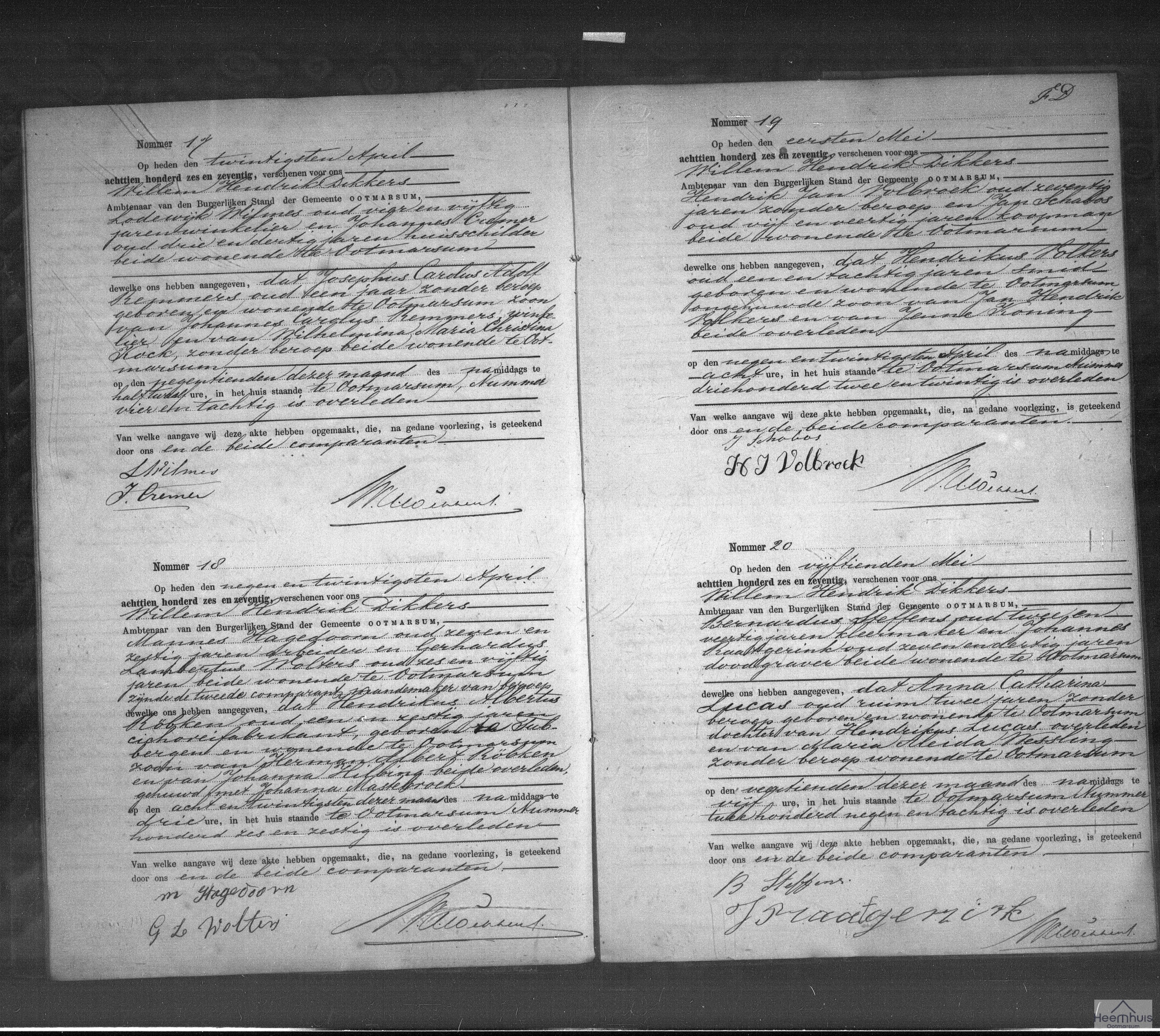 Overlijdensakte van Anna Catharina Lucas