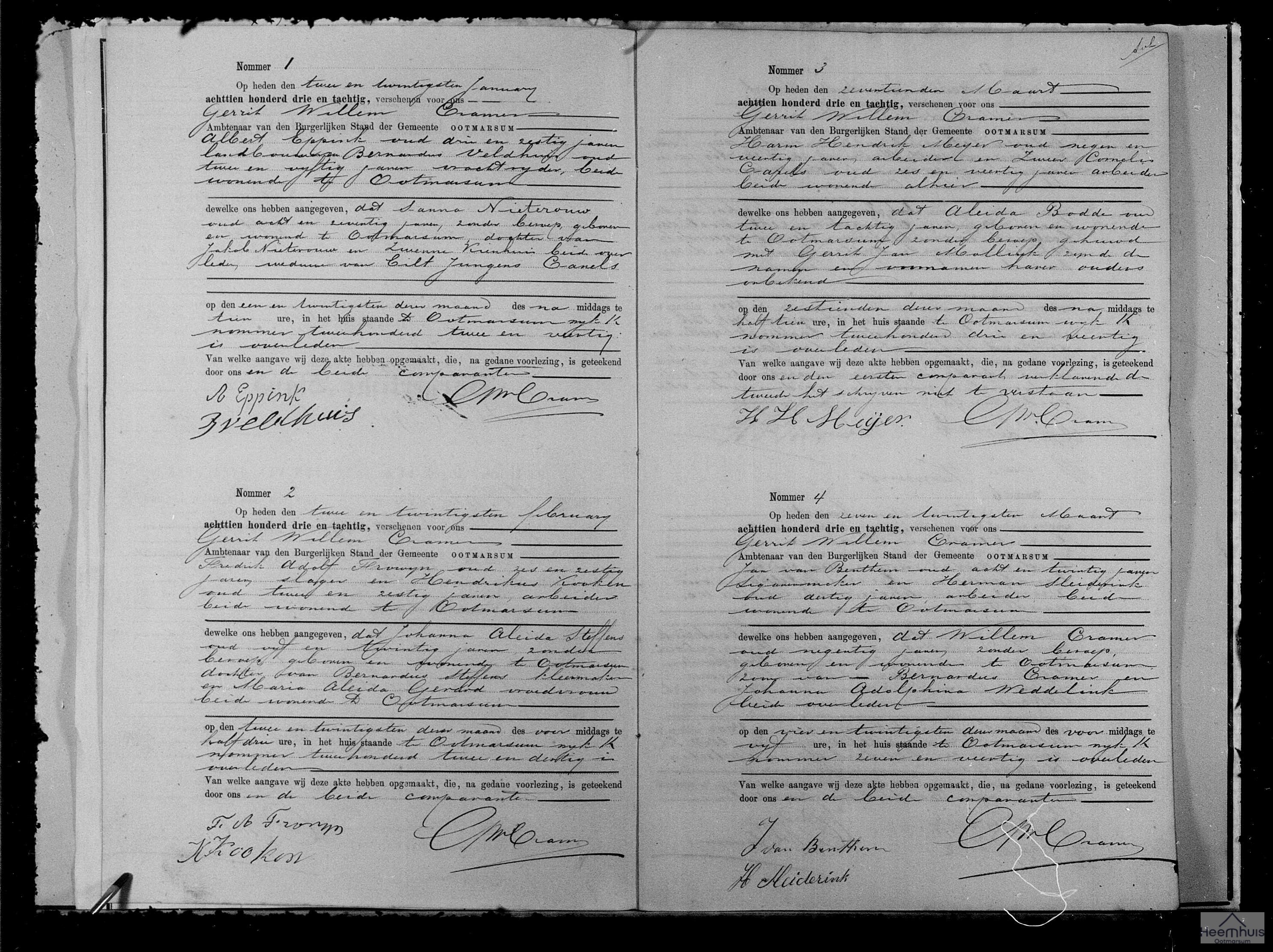 Overlijdensakte van Johanna Aleida Steffens Overlijdensakte van Johanna Aleida Steffens