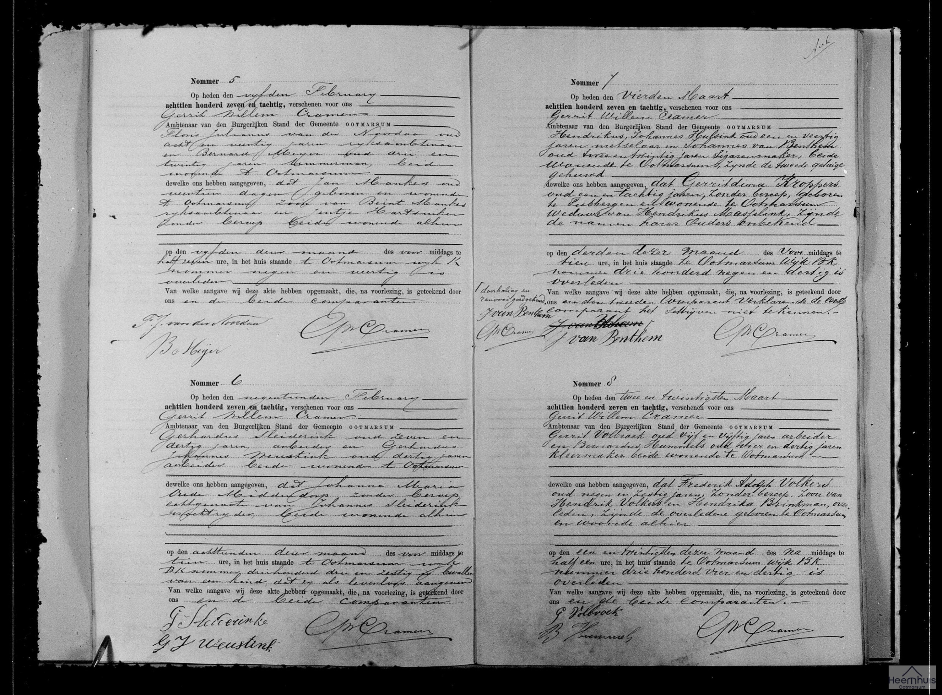 Overlijdensakte van levenloos geboren kind Sleiderink Overlijdensakte van levenloos geboren kind Sleiderink