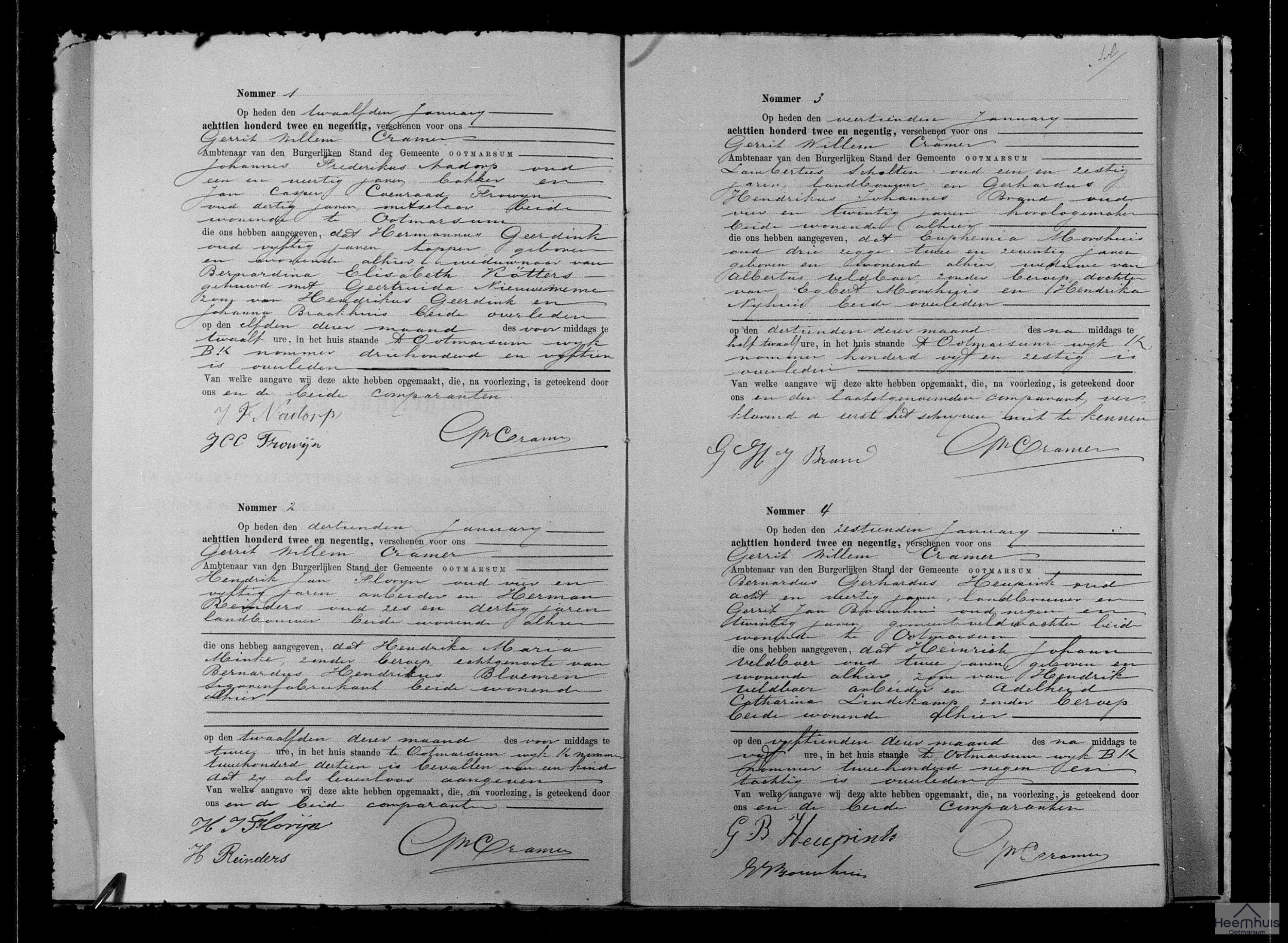 Overlijdensakte van levenloos geboren kind Bloemen Overlijdensakte van levenloos geboren kind Bloemen