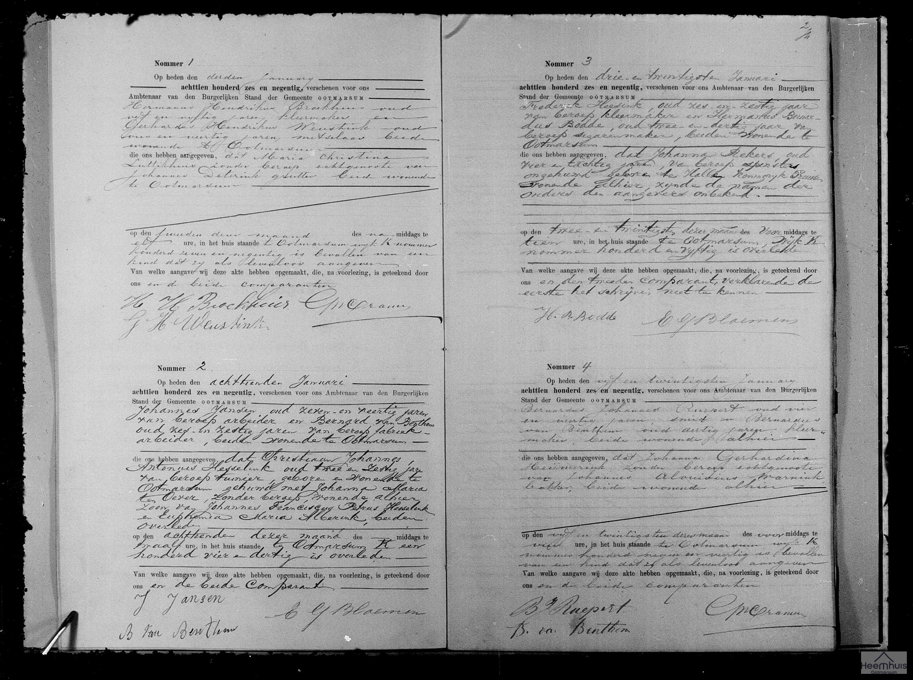 Overlijdensakte van Johanna Rekers Overlijdensakte van Johanna Rekers