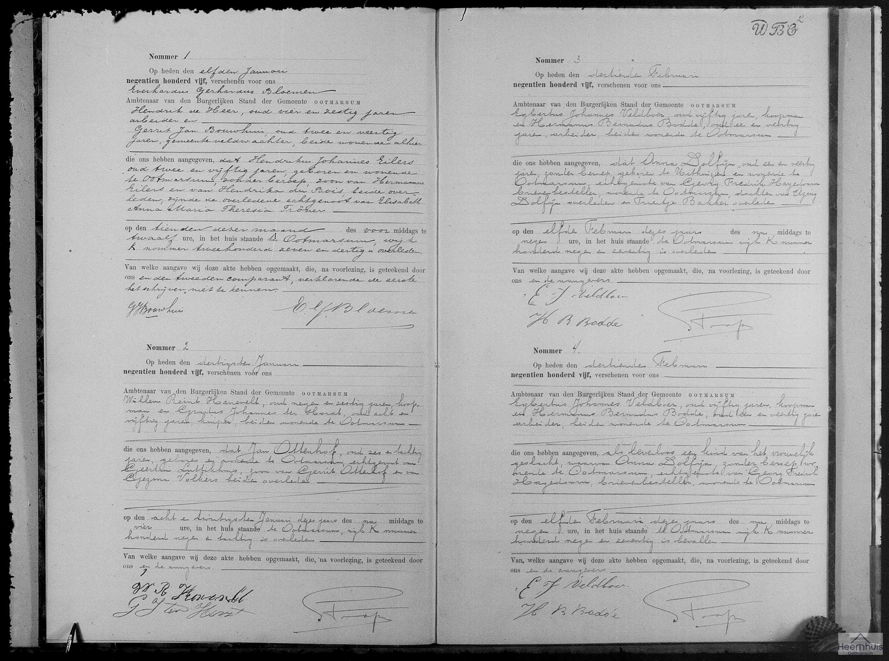 Overlijdensakte van Anna Dolfijn Overlijdensakte van Anna Dolfijn