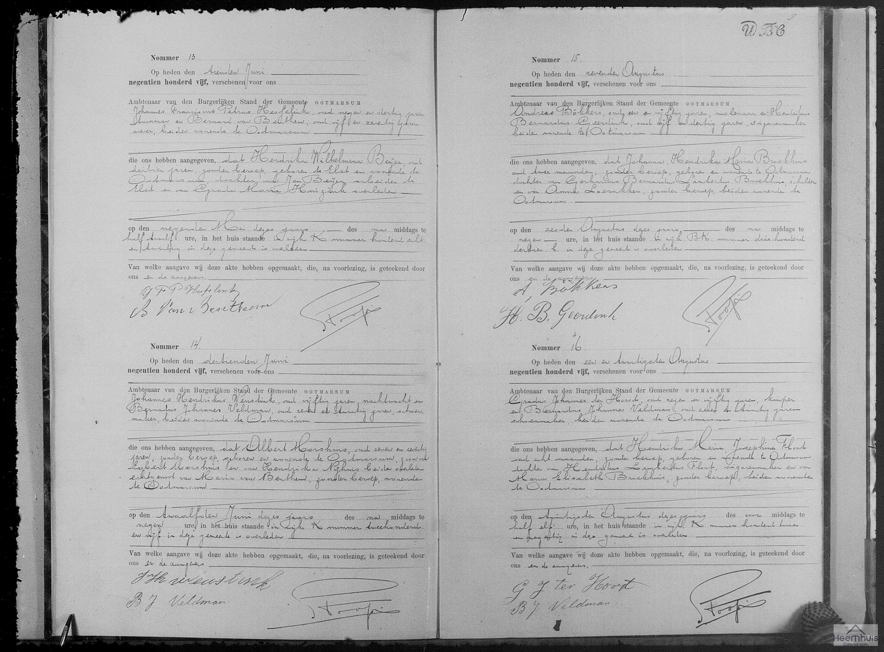 Overlijdensakte van Johanna Hendrika Maria Broekhuis Overlijdensakte van Johanna Hendrika Maria Broekhuis