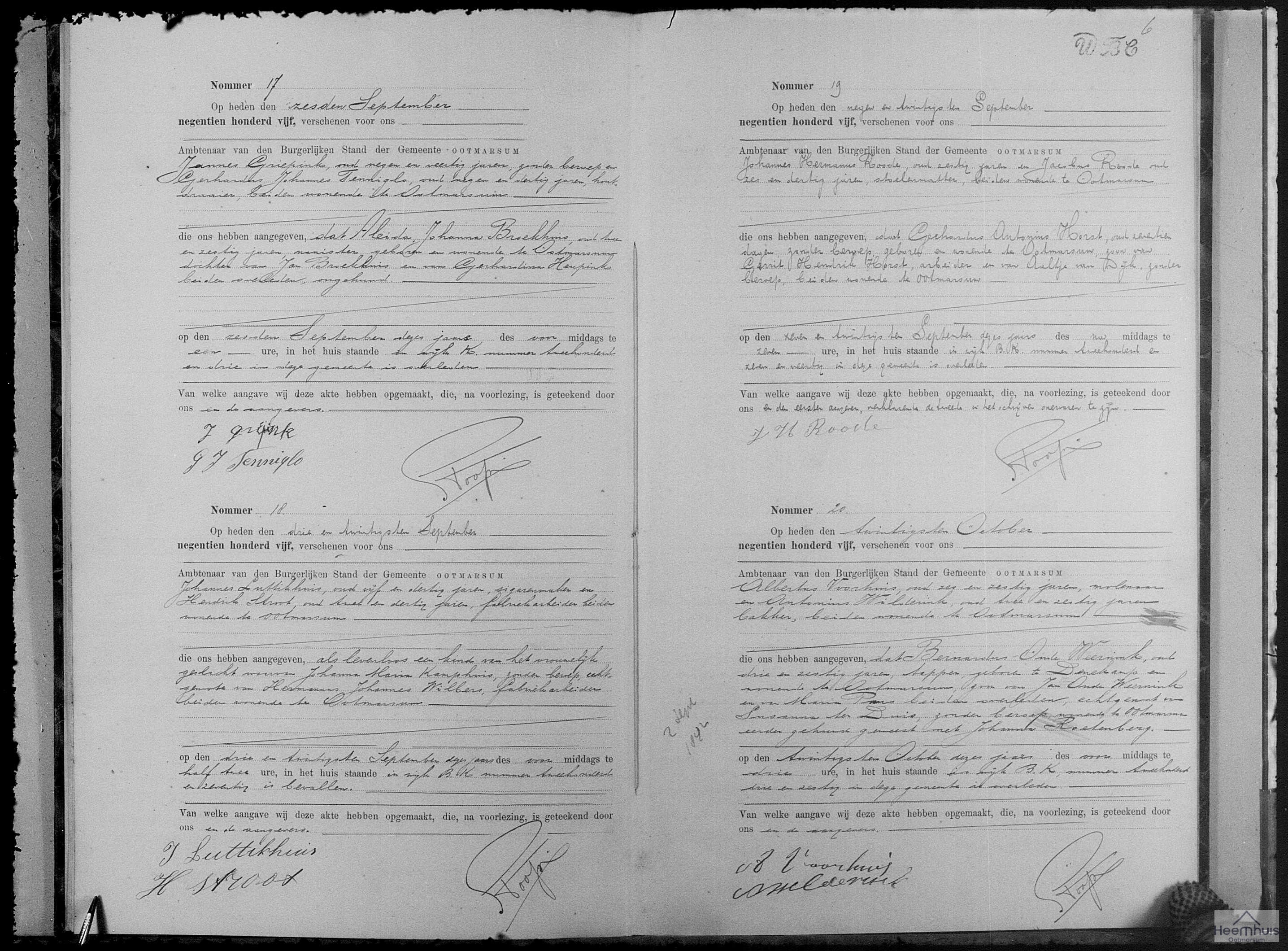 Overlijdensakte van Aleida Johanna Broekhuis