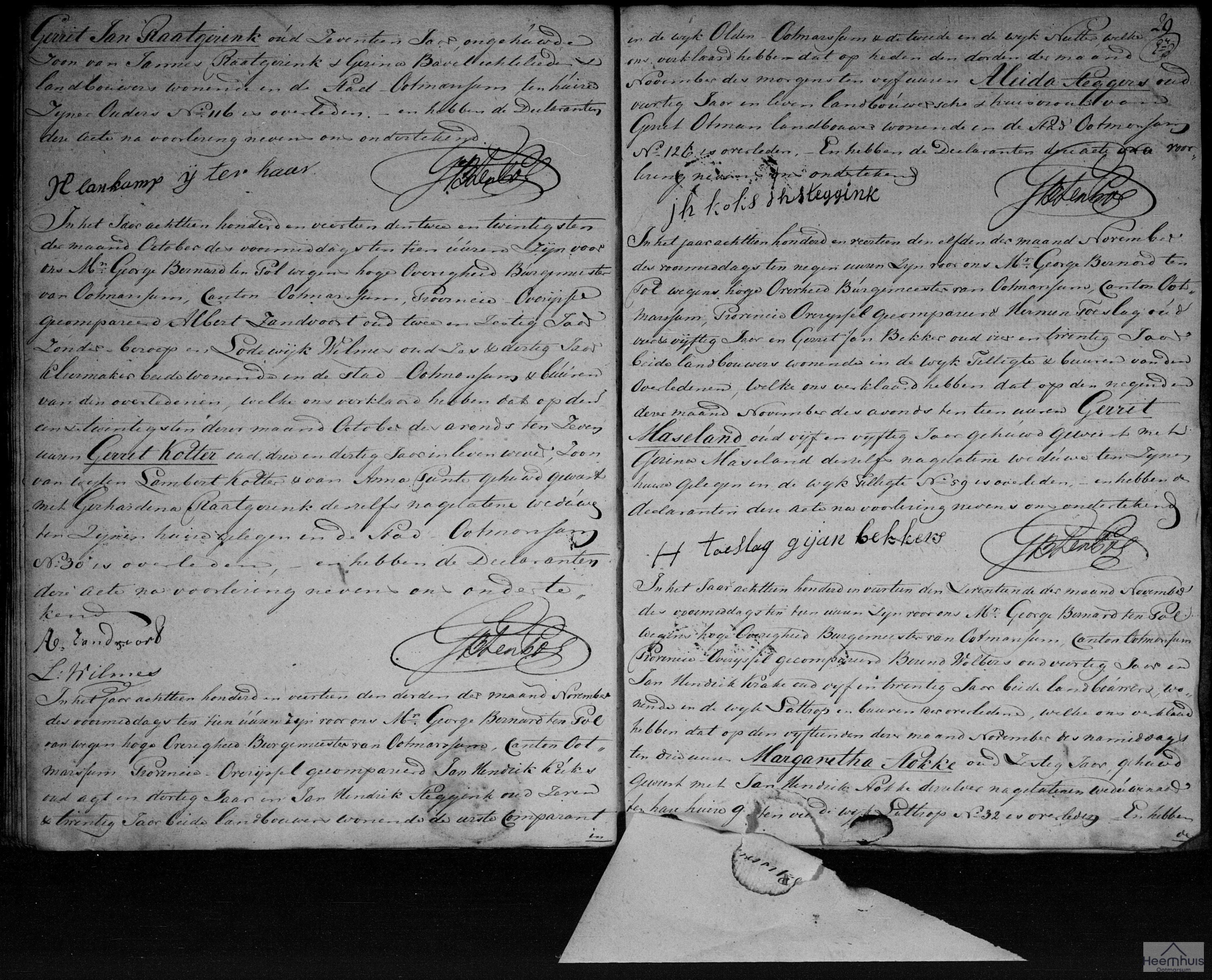 Overlijdensakte van Margaretha Stokke