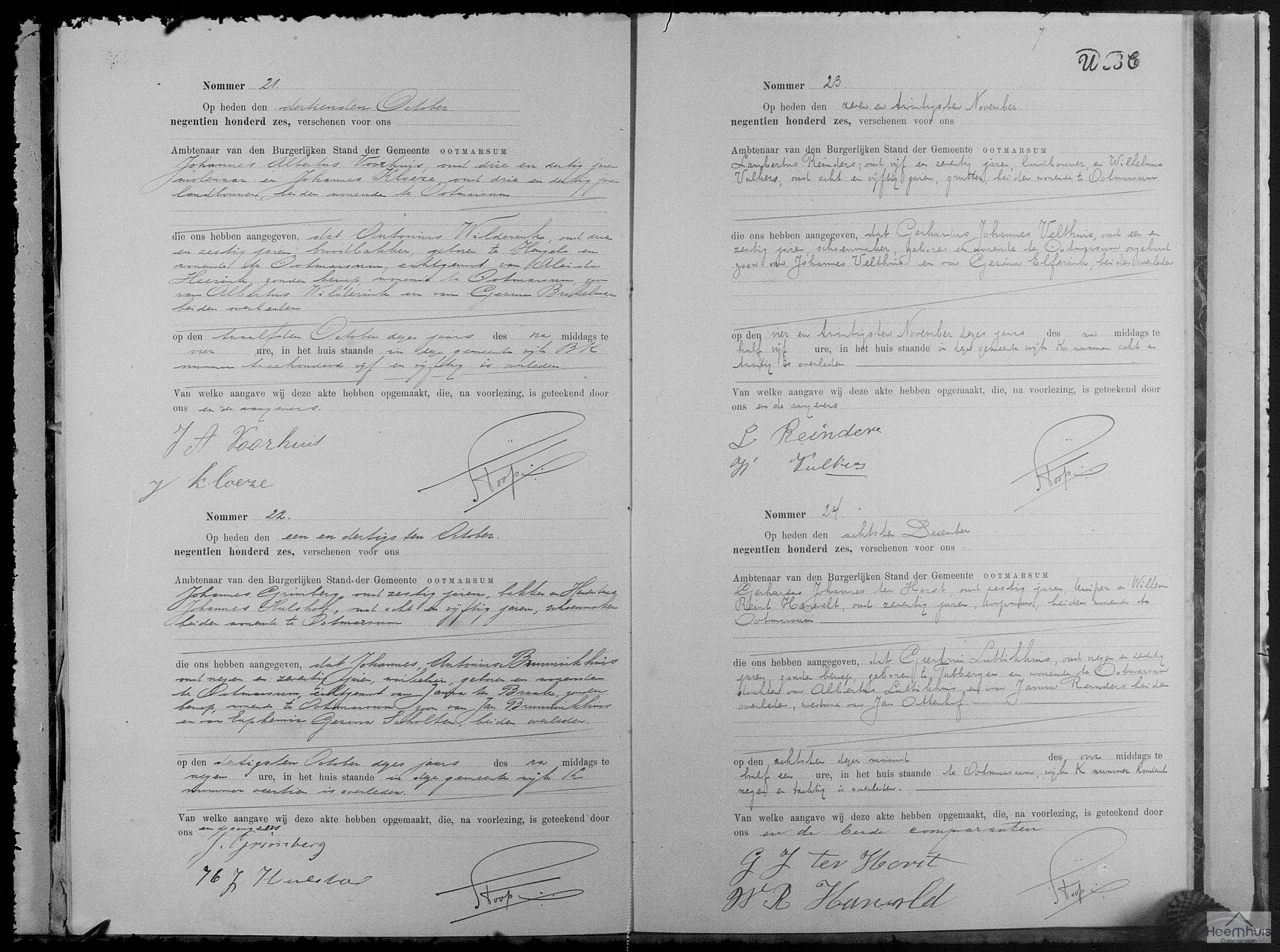 Overlijdensakte van Geertrui Luttikhuis