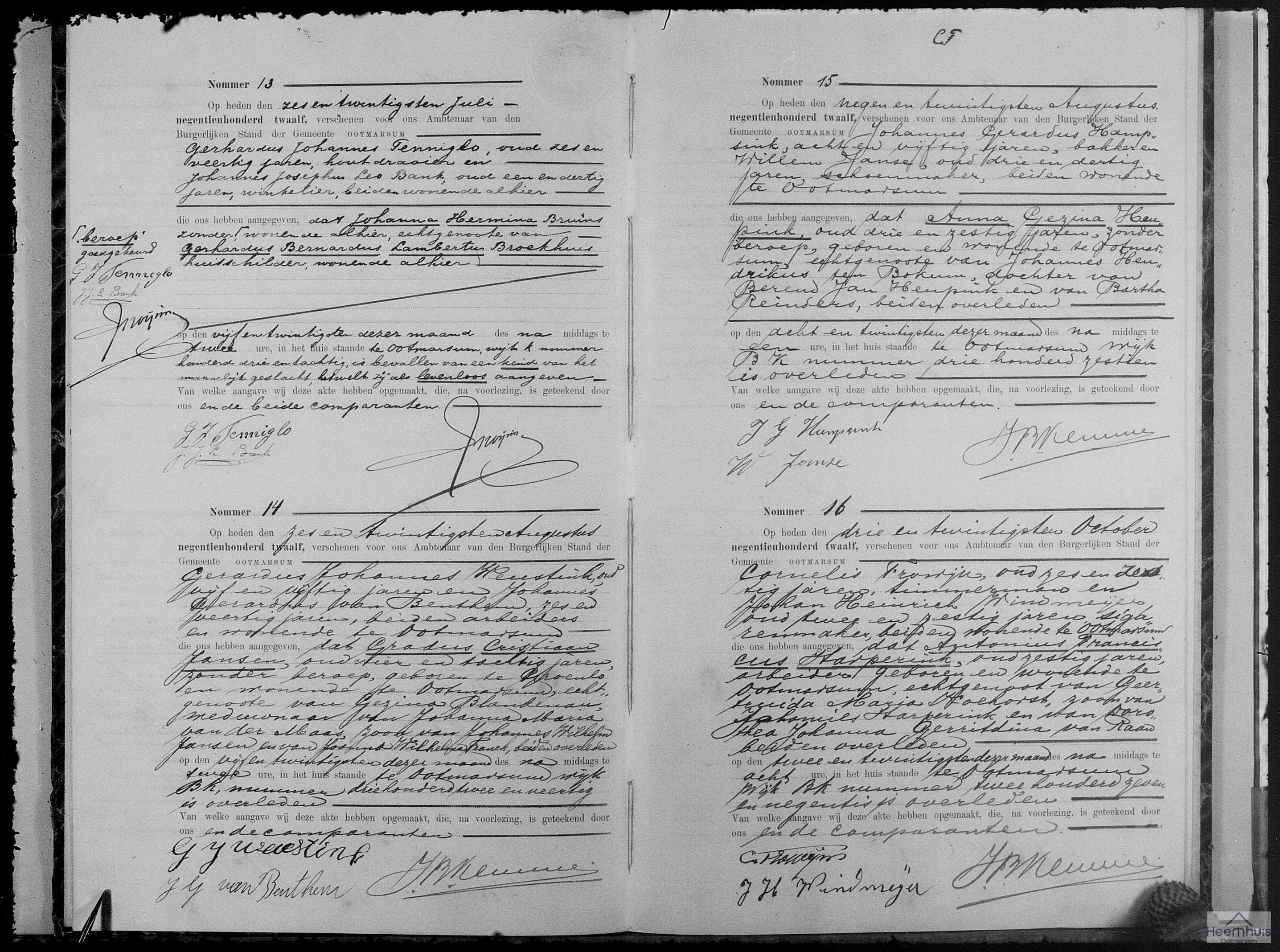 Overlijdensakte van levenloos geboren kind Broekhuis Overlijdensakte van levenloos geboren kind Broekhuis