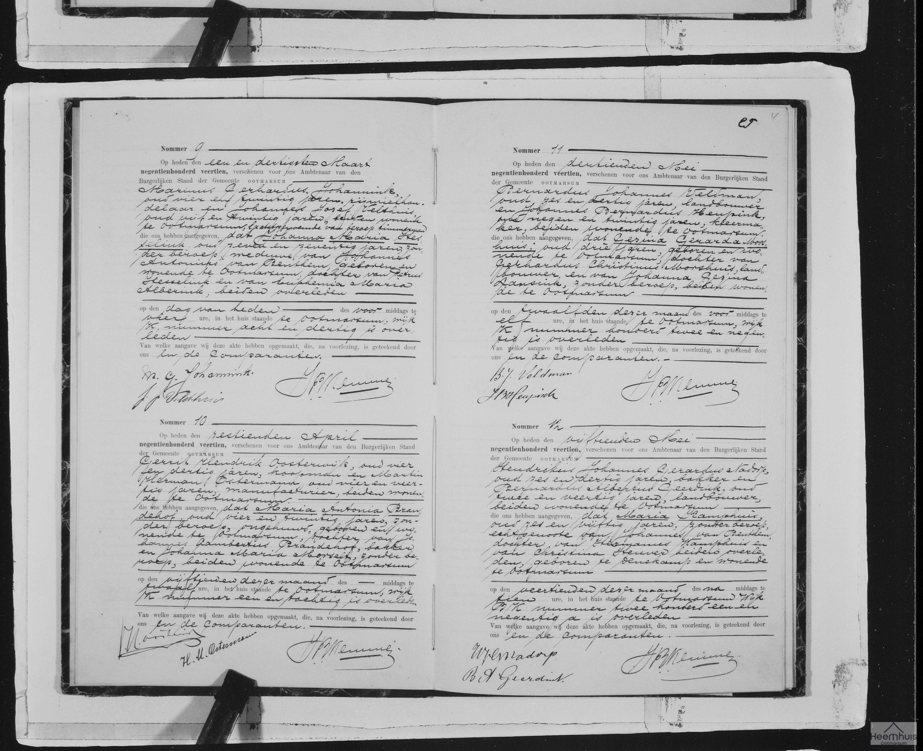 Overlijdensakte van Gezina Gerarda Morshuis