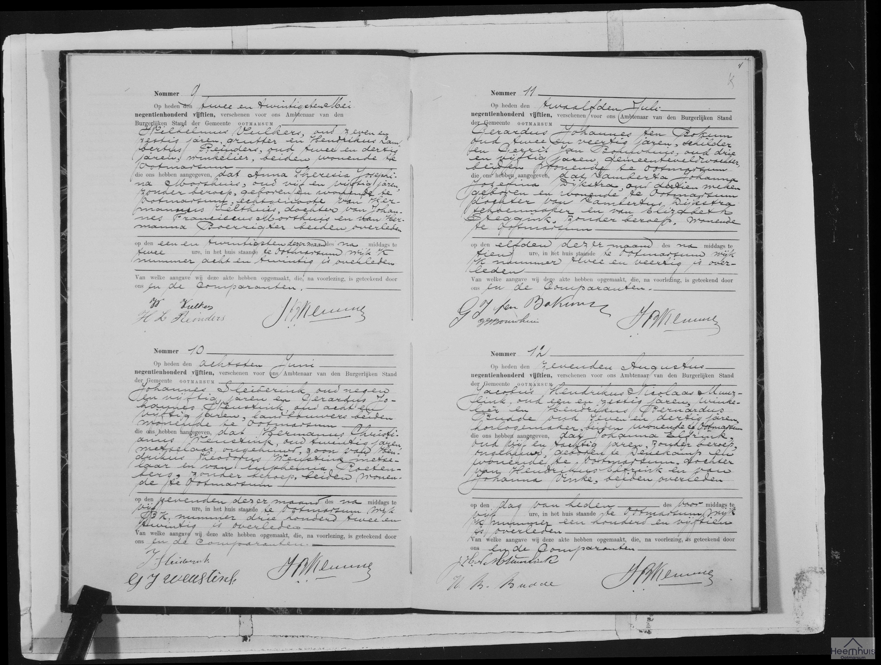 Overlijdensakte van Anna Theresia Josephina Morshuis