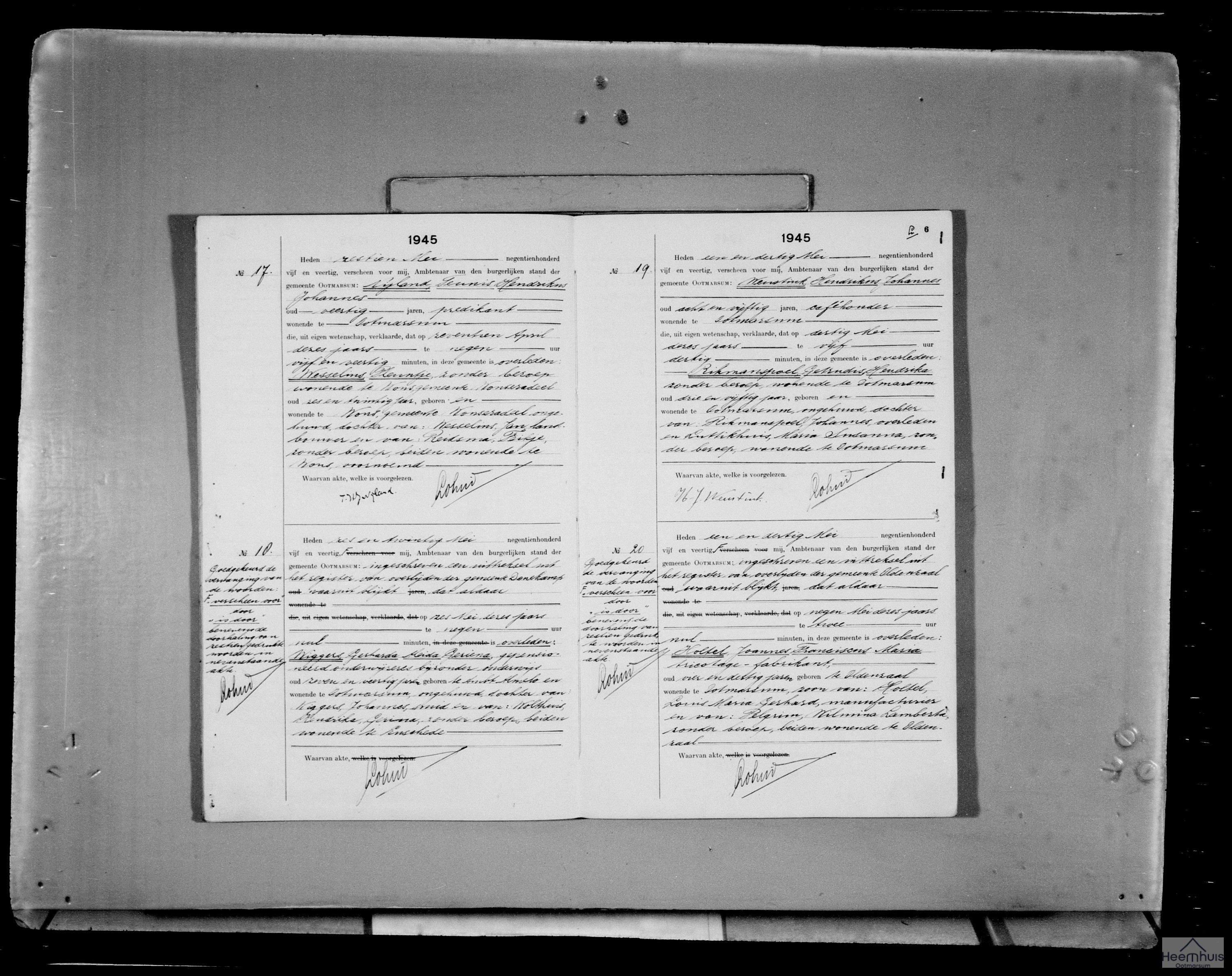 Overlijdensakte van Getrudis Hendrika Rikmanspoel