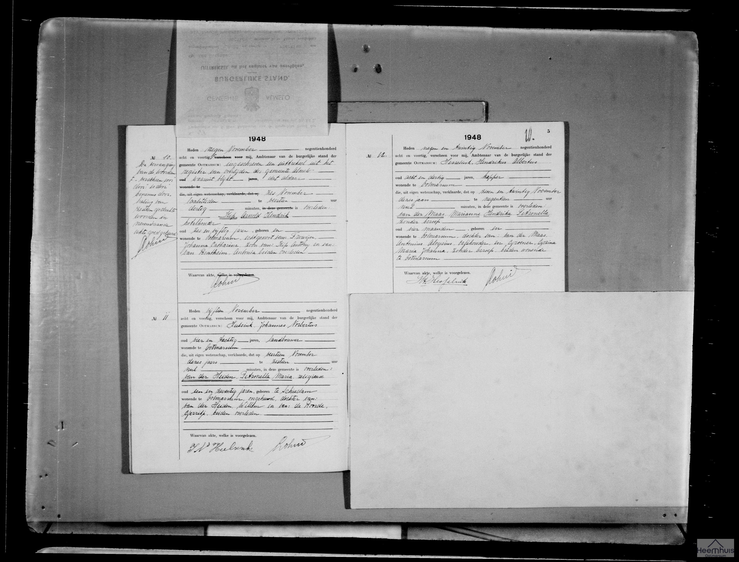 Overlijdensakte van Petronella Maria van der Heiden Overlijdensakte van Petronella Maria van der Heiden