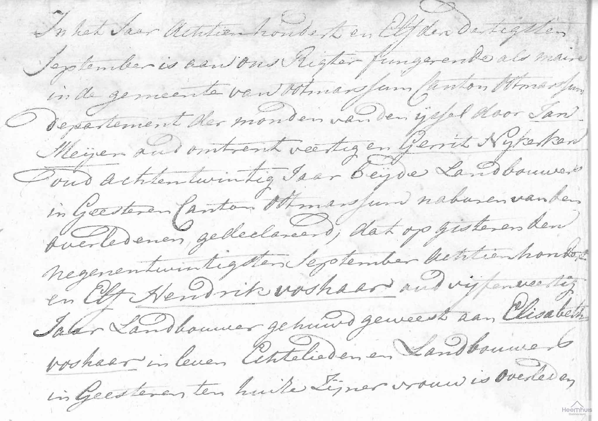 Overlijdensakte van Hendrik Voshaar Overlijdensakte van Hendrik Voshaar