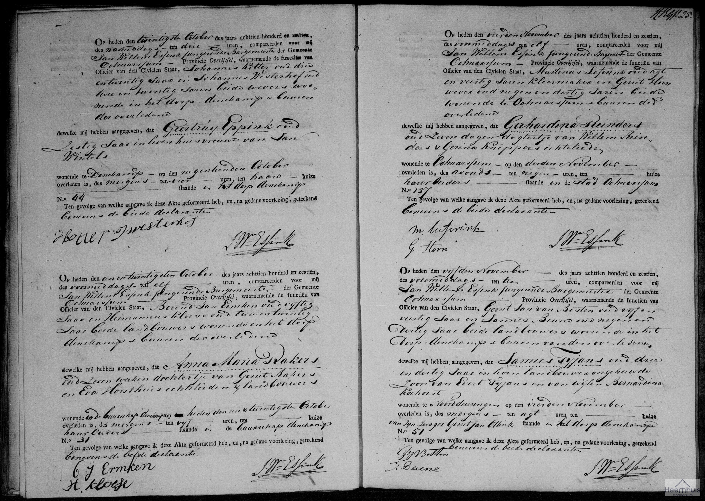 Overlijdensakte van Anna Maria Rakers