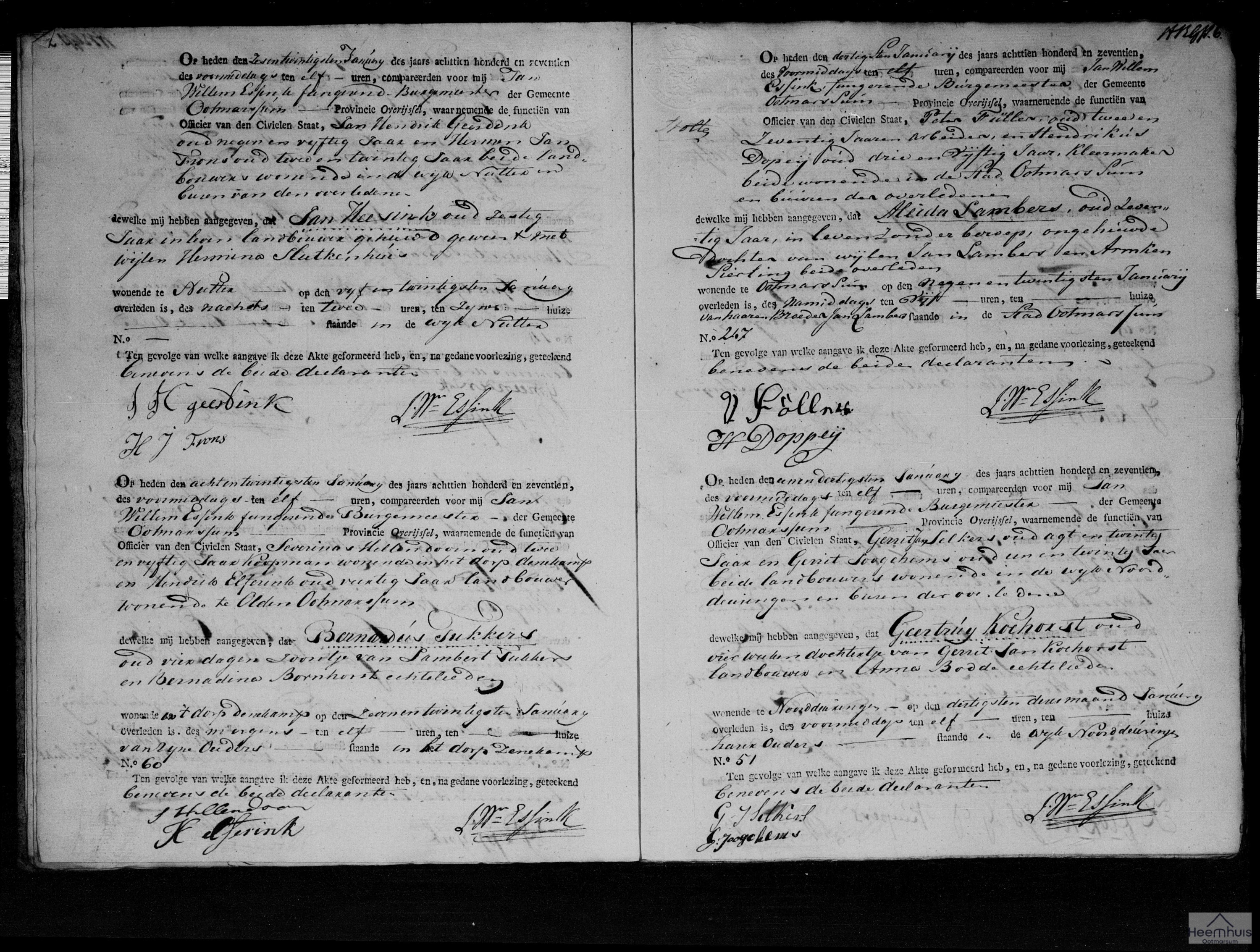 Overlijdensakte van Geertruij Koehorst Overlijdensakte van Geertruij Koehorst