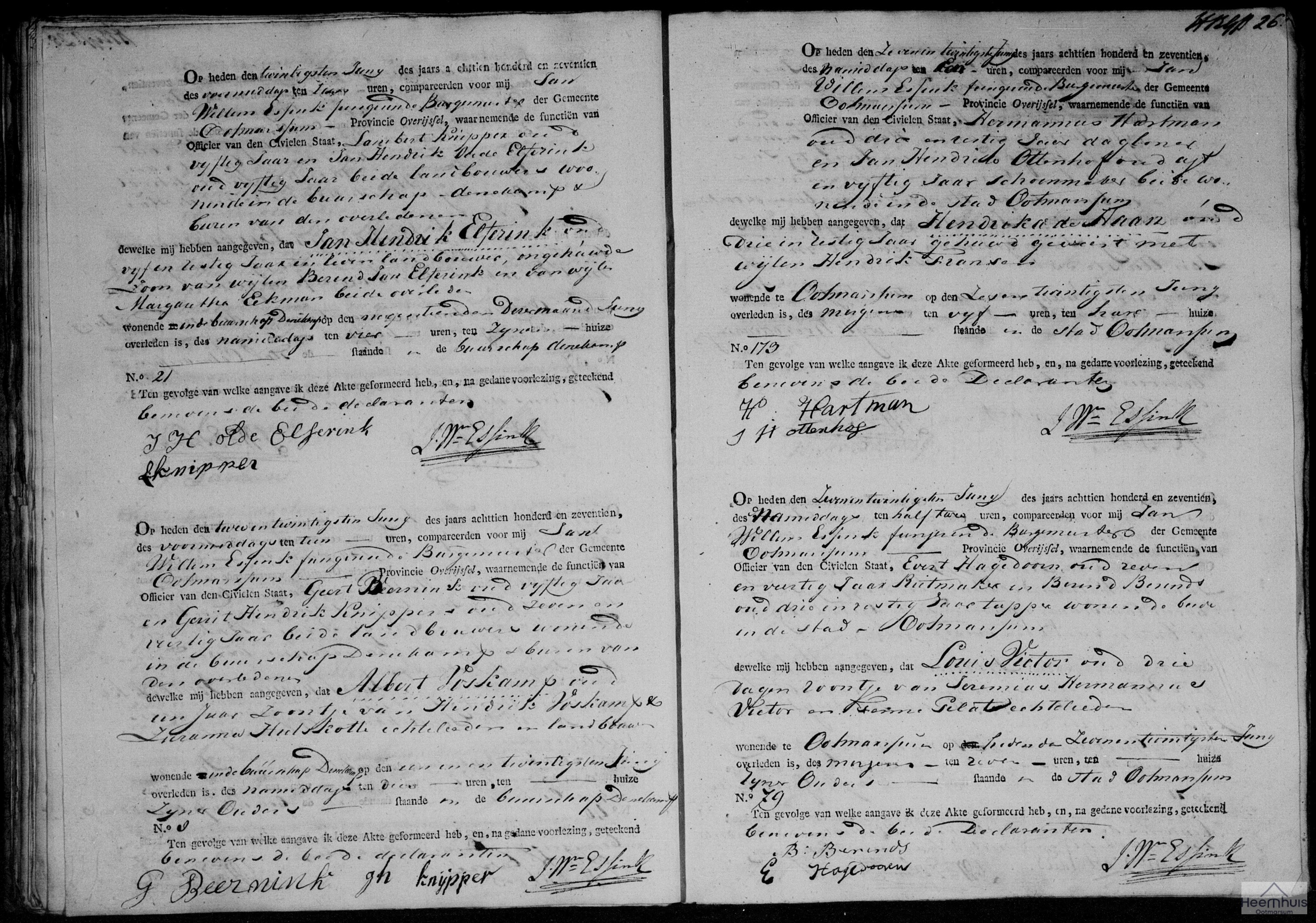 Overlijdensakte van Louis Victor