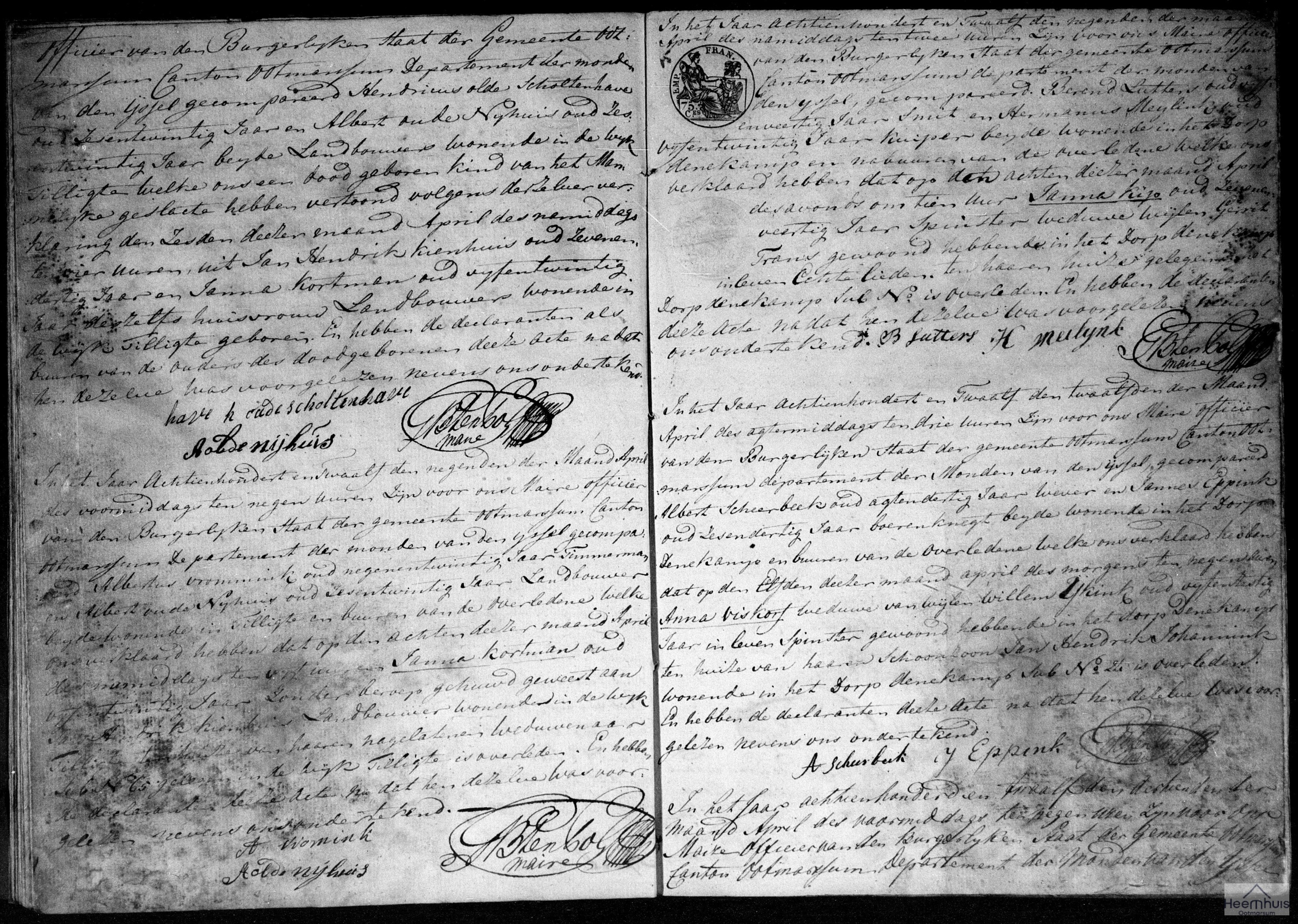 Overlijdensakte van Janna Kortman Overlijdensakte van Janna Kortman