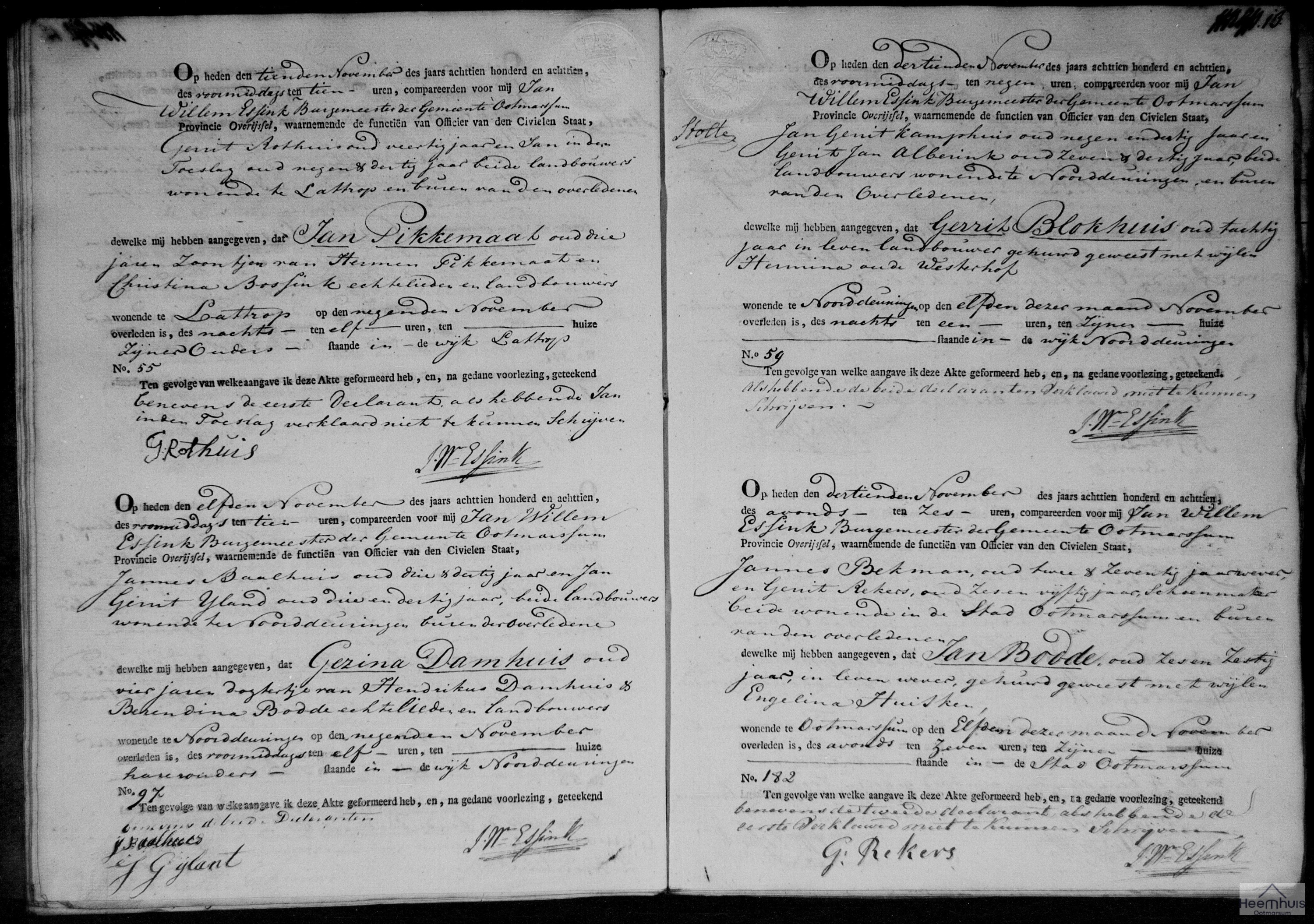 Overlijdensakte van Jan Pikkemaat