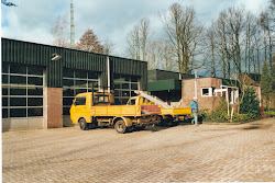 Het kantoor op de gemeentewerf.