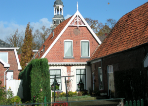 Een huis aan de Bergstraat. Achterzijde Bergstraat