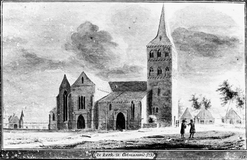 Kerk kuiperij en Drostenhuis 1737