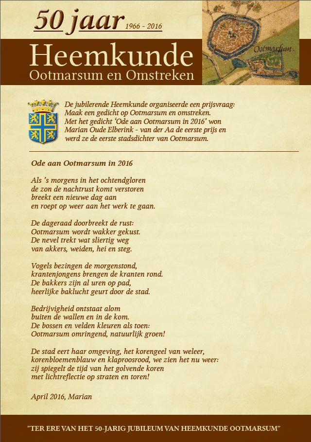 Het winnende gedicht van Marian oude Elberink
