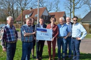 Uitreking Rabobank coöperatiefonds cheque