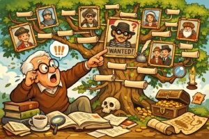 Ontdekking in de familieboom